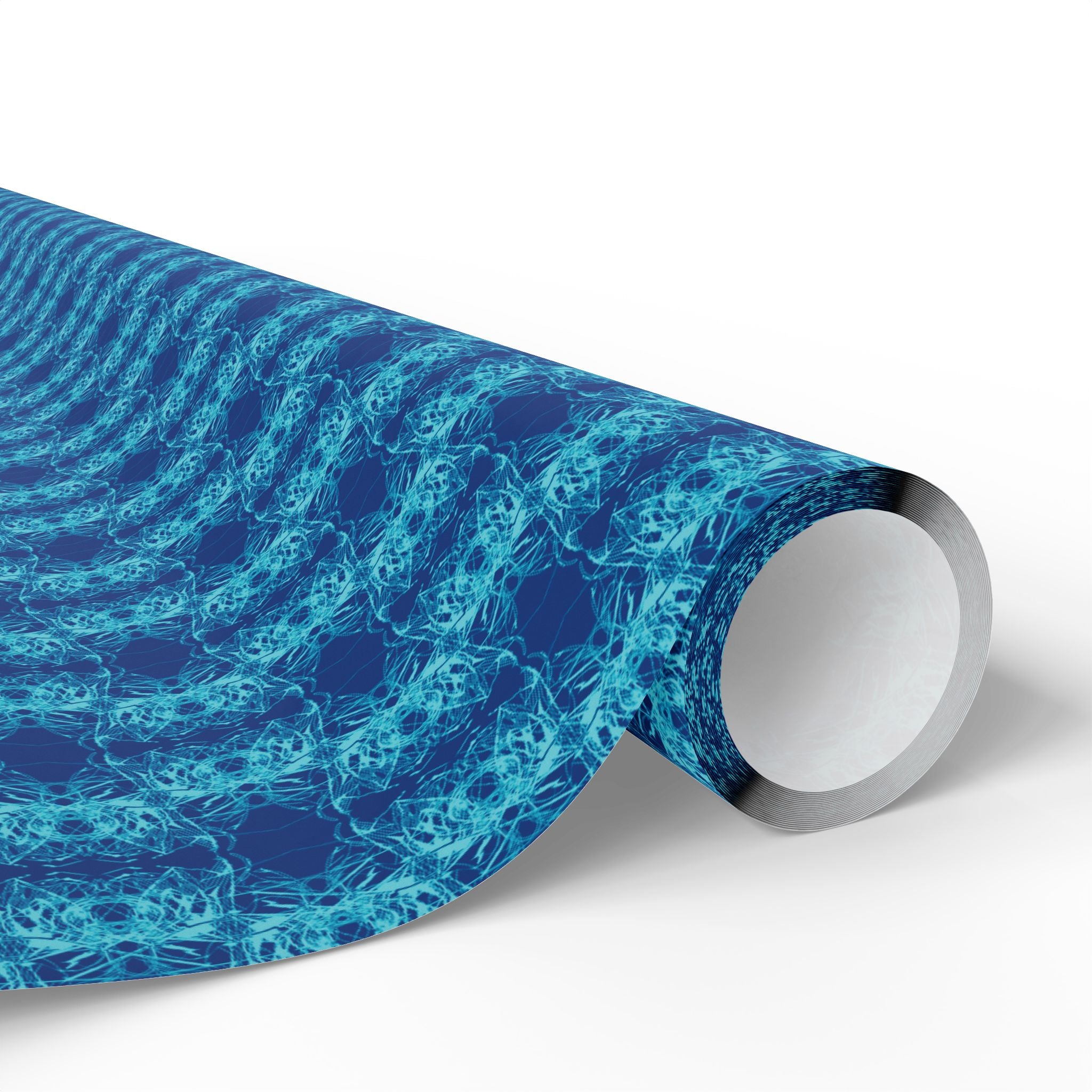 Link (Teal, Dark Blue Background) Heavy Wrapping Paper