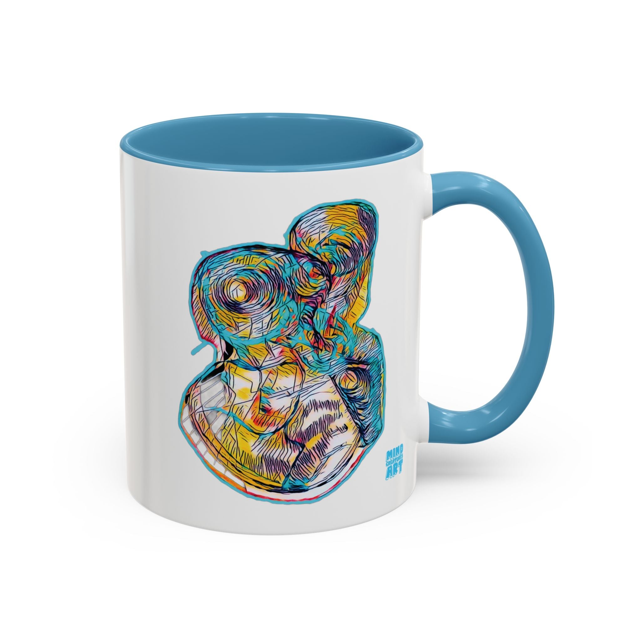 Curiosity (Teal) Accent Coffee Mug (11oz, 15oz)