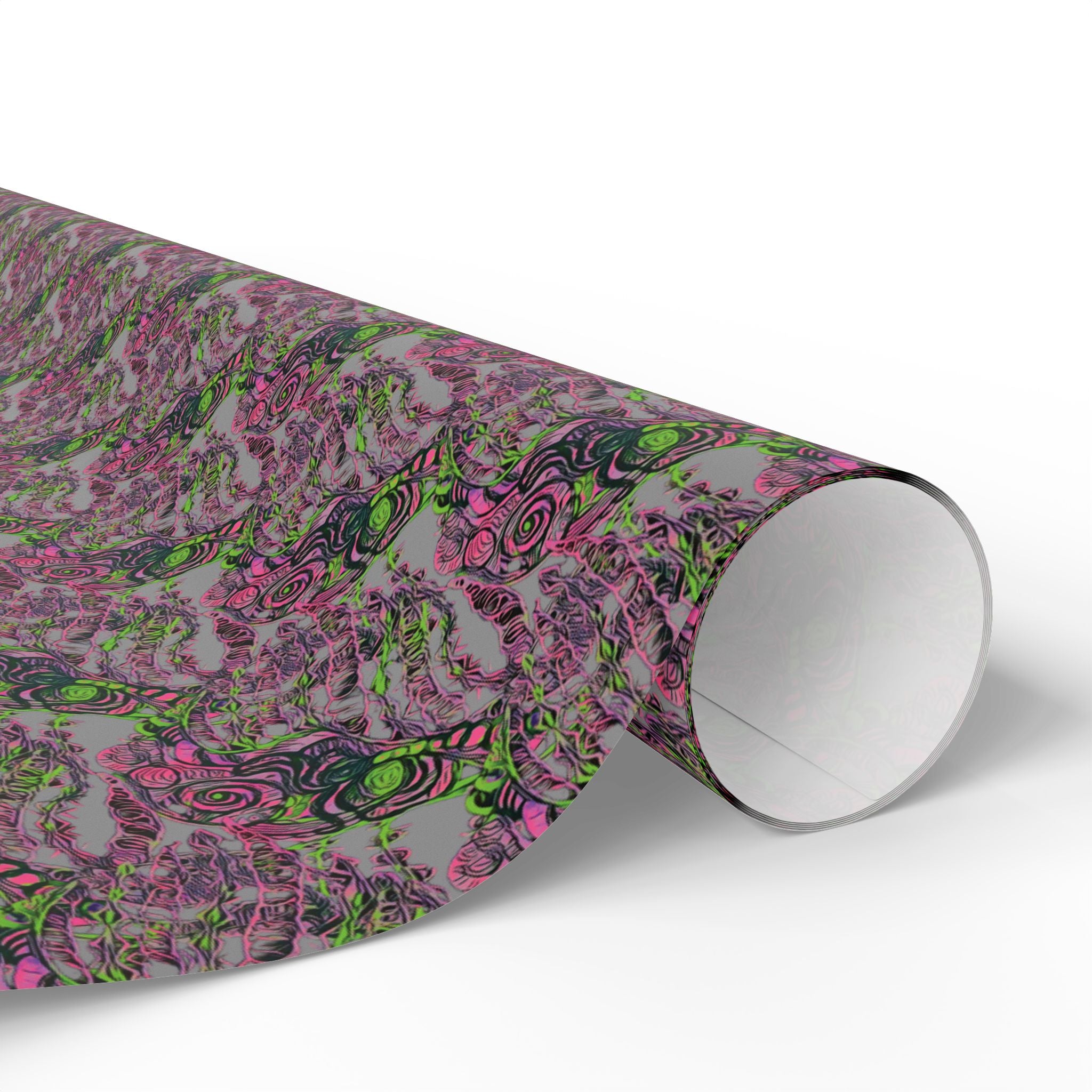 Vessel (Neon, Gray Background) Heavy Wrapping Paper