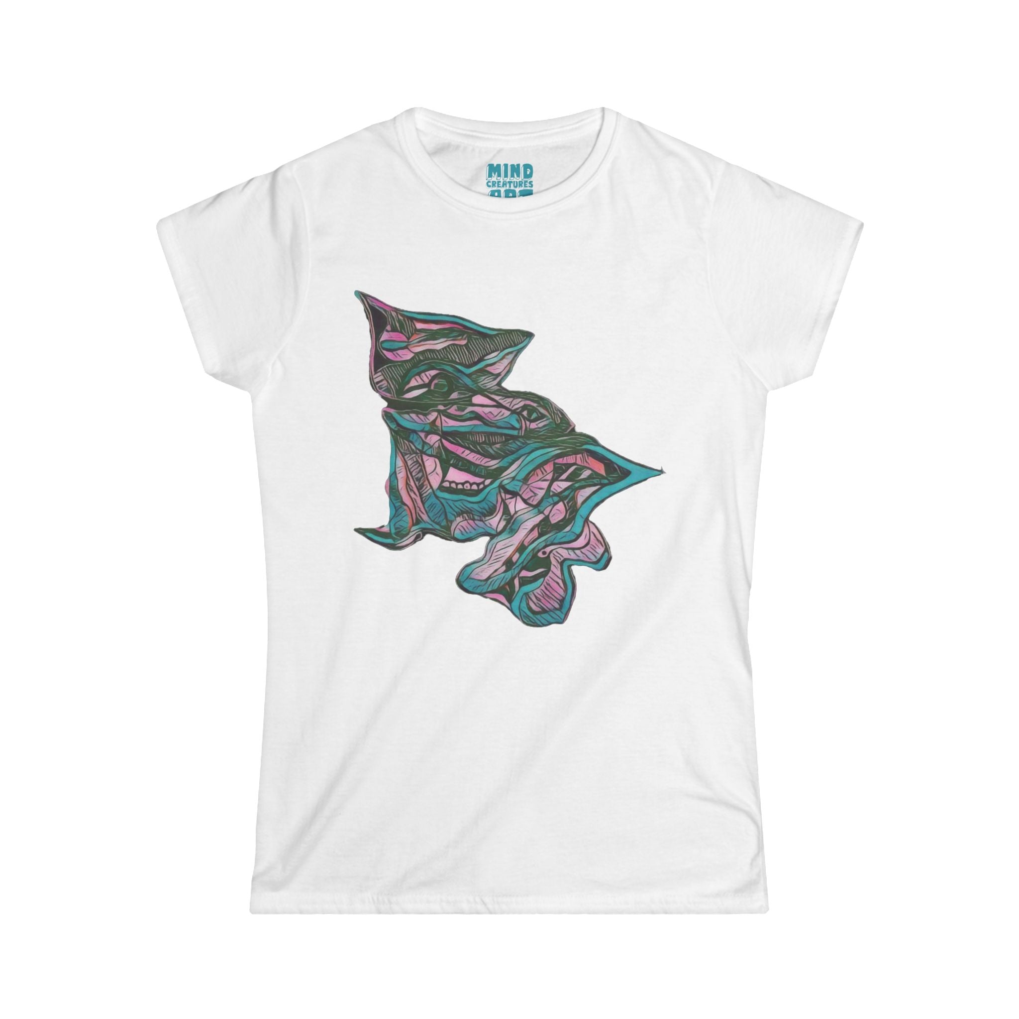 Cheshire (Pink & Teal) Women's Softstyle Tee