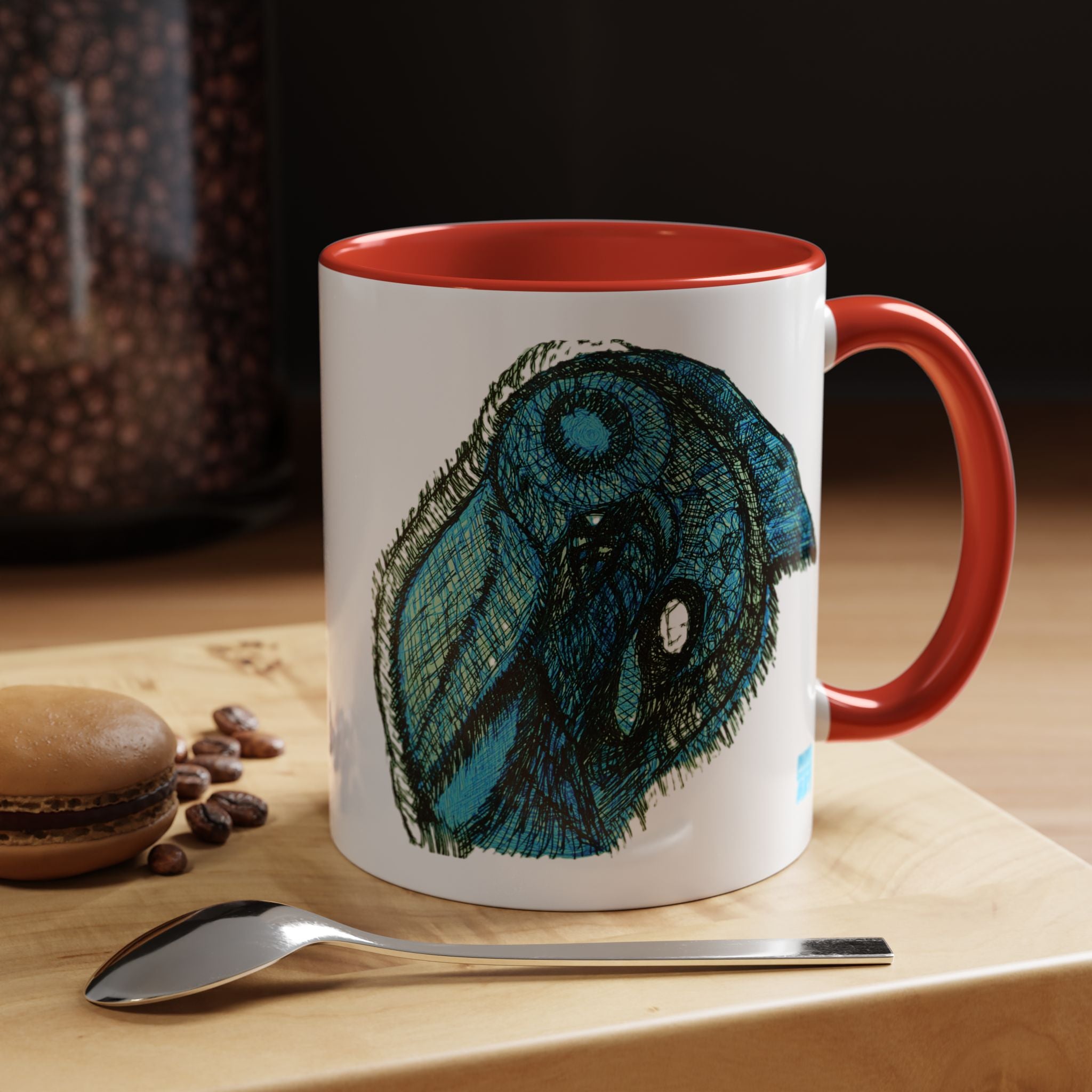 Who Are You? (Teal) Accent Coffee Mug (11oz, 15oz)