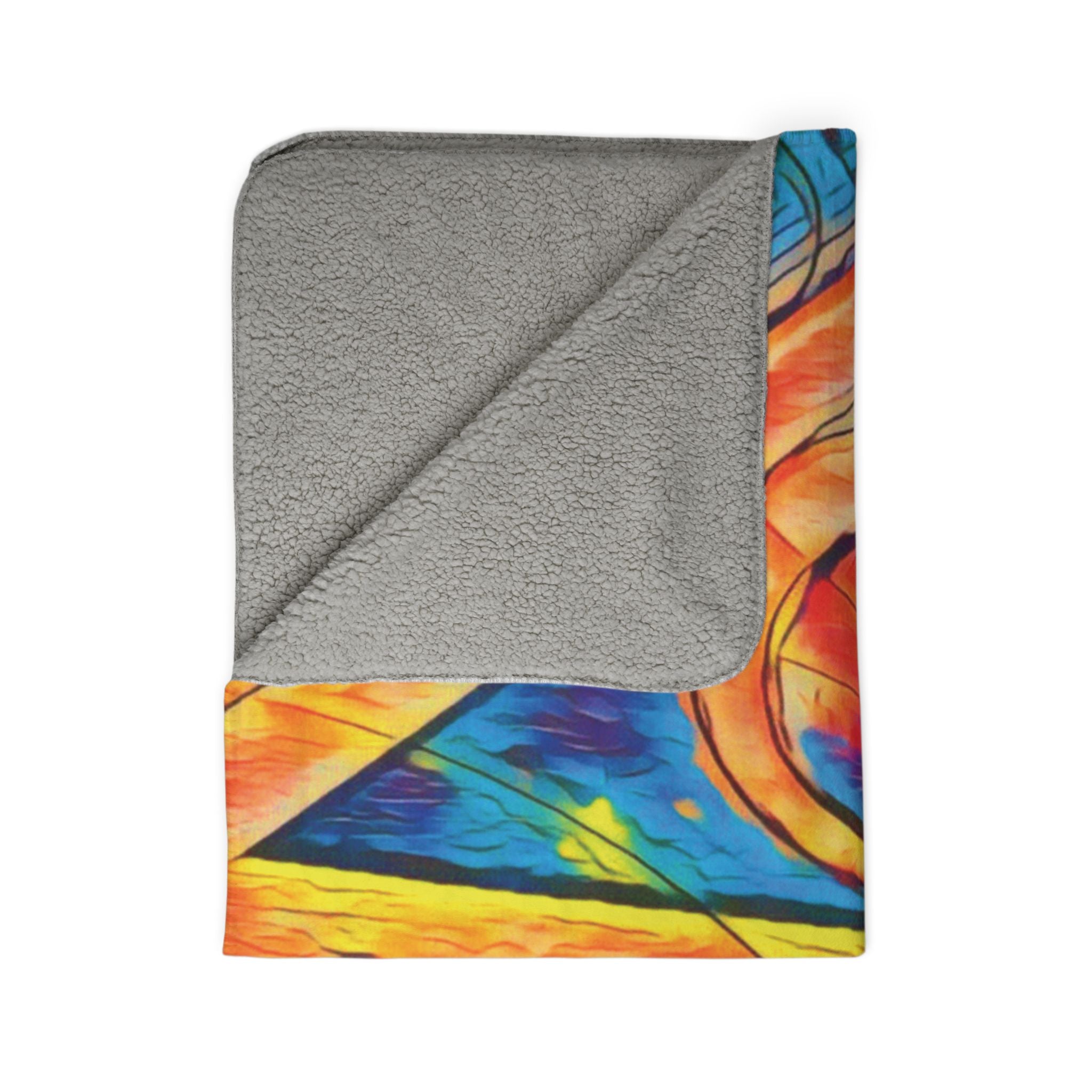 Love (Neon) Fleece Sherpa Blanket