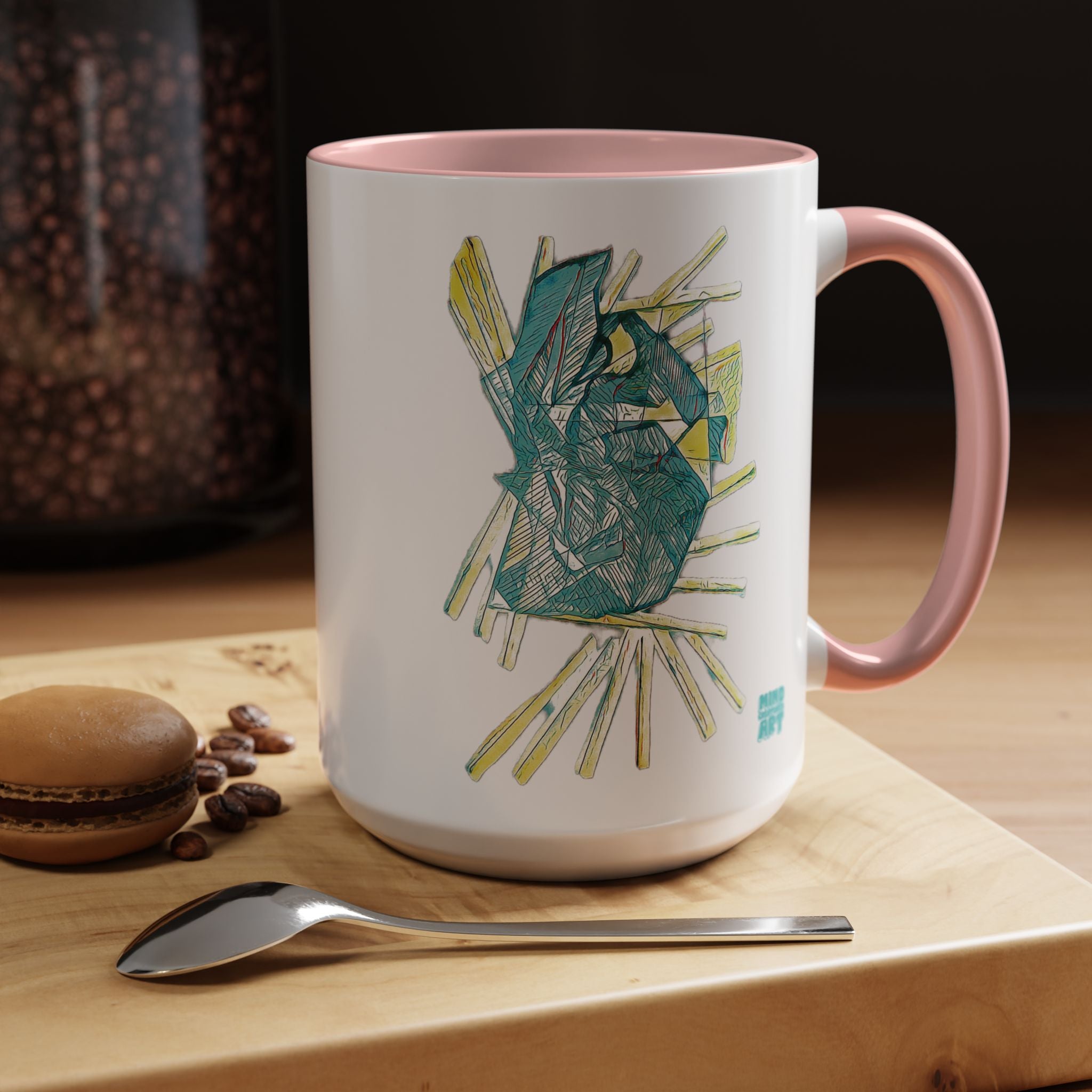 Lightspeed (Aqua) Accent Coffee Mug (11oz, 15oz)