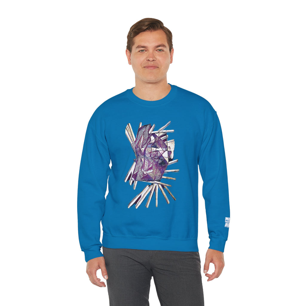 Lightspeed (Purple) Unisex Heavy Blend™ Crewneck Sweatshirt