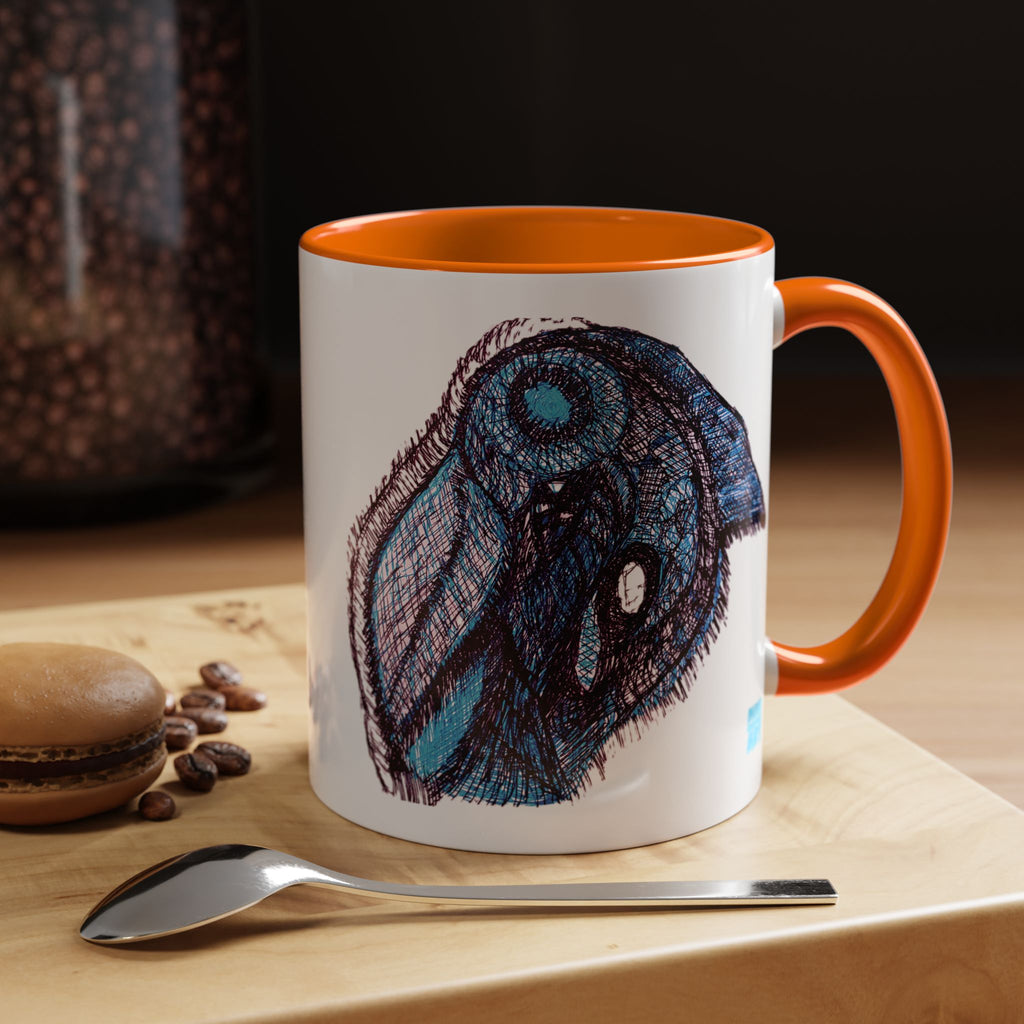 Who Are You? (Blue) Accent Coffee Mug (11oz, 15oz)