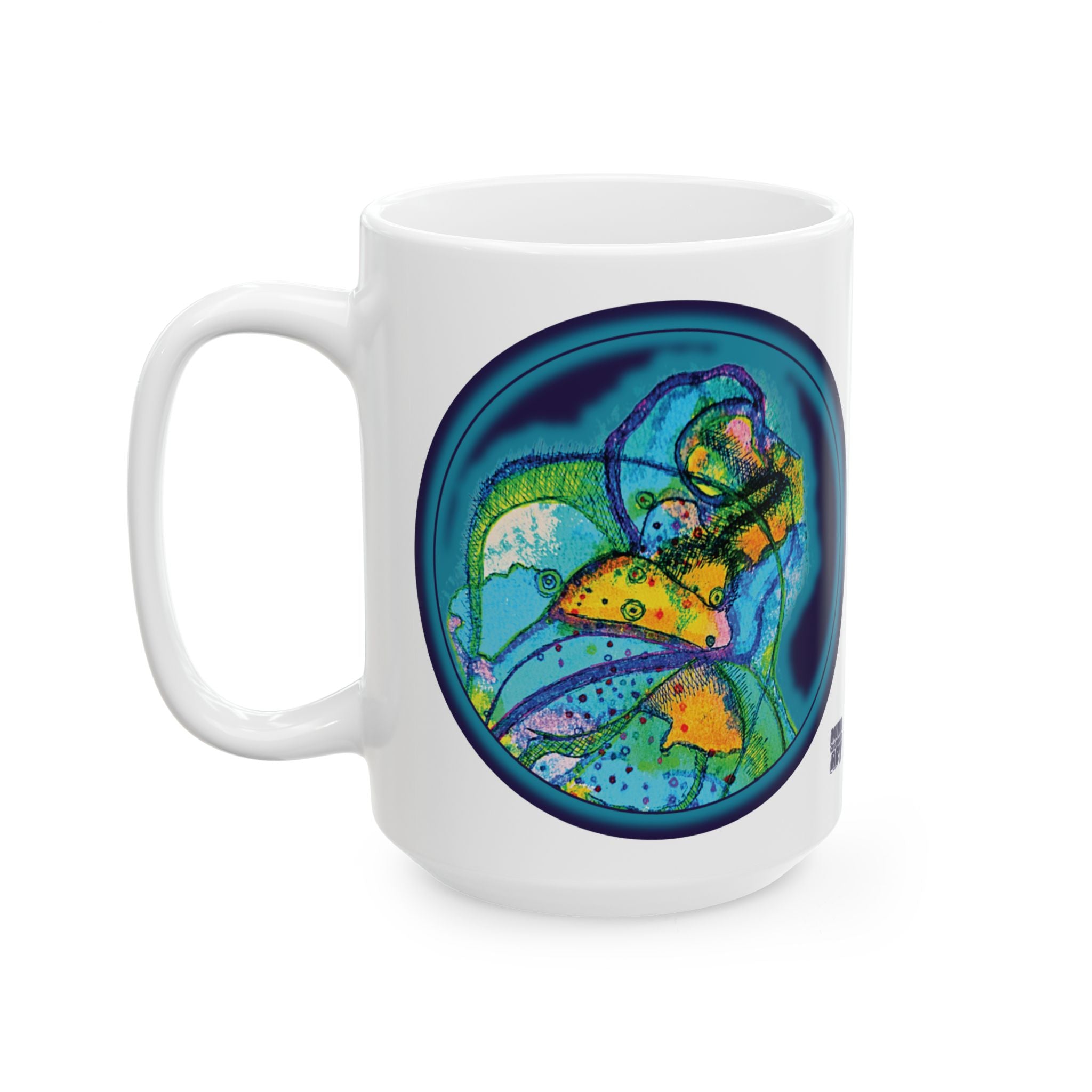 Exploration White Ceramic Mug, (11oz, 15oz)