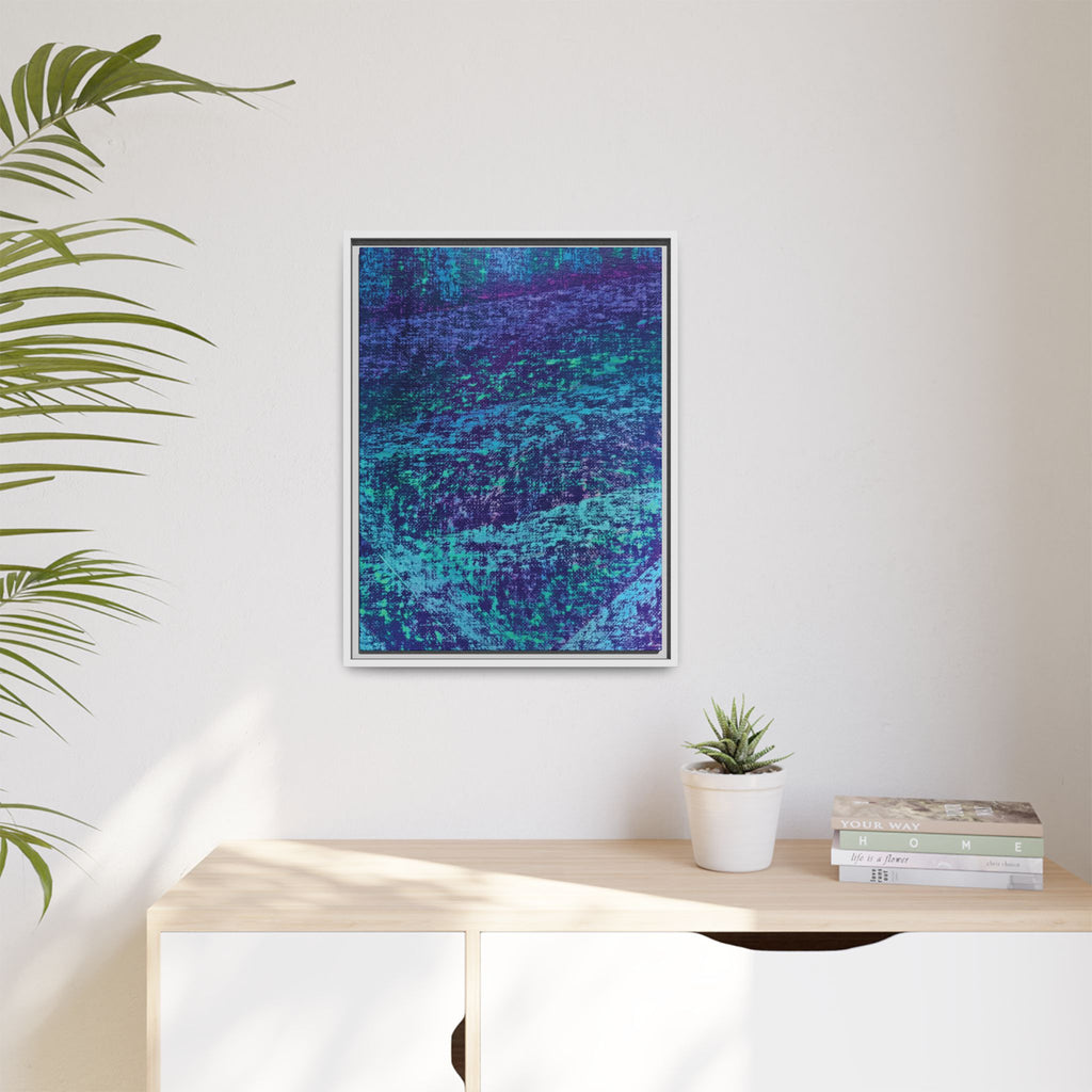 Lagoon Matte Canvas, Framed