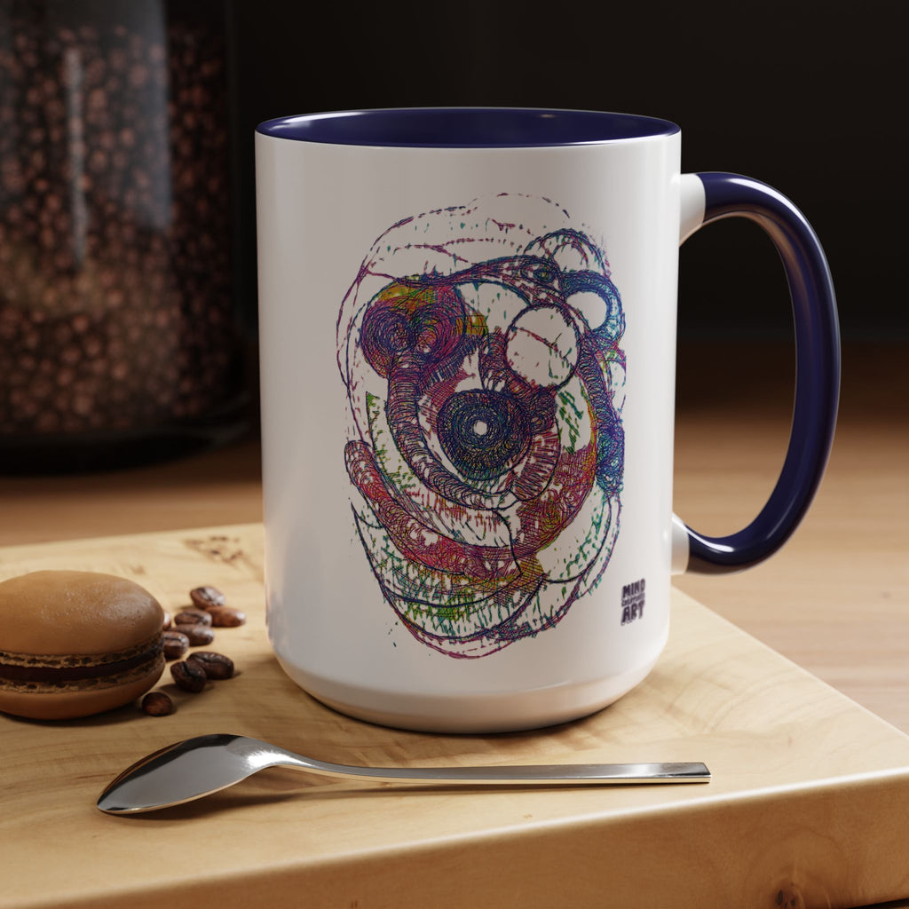Spiraling Accent Coffee Mug (11oz, 15oz)