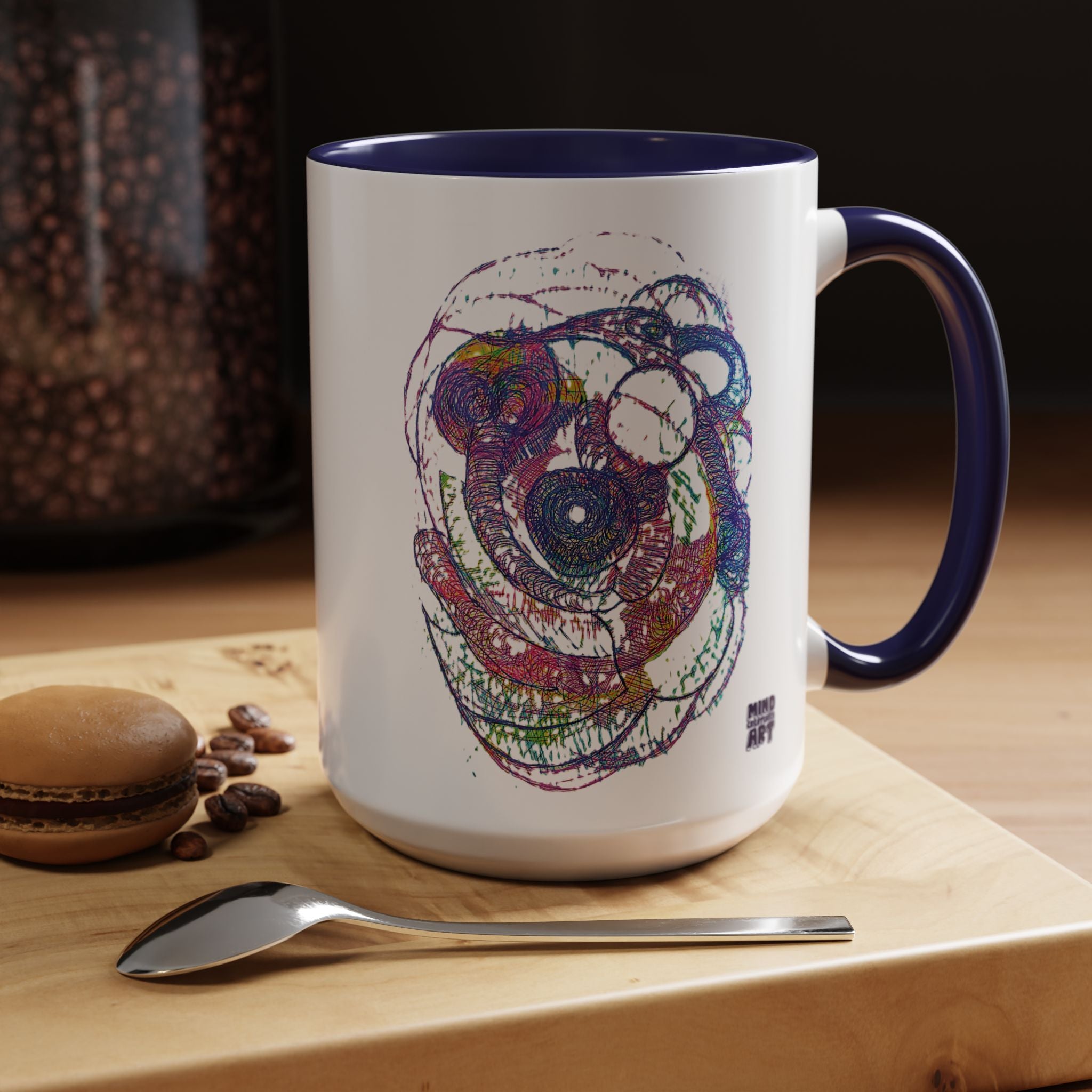 Spiraling Accent Coffee Mug (11oz, 15oz)