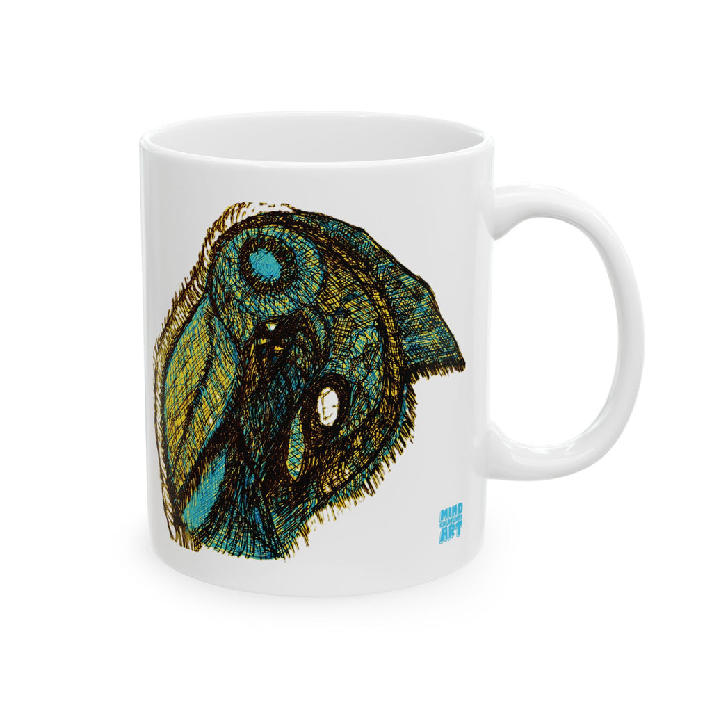 Who Are You? (Gold) White Ceramic Mug, (11oz, 15oz)