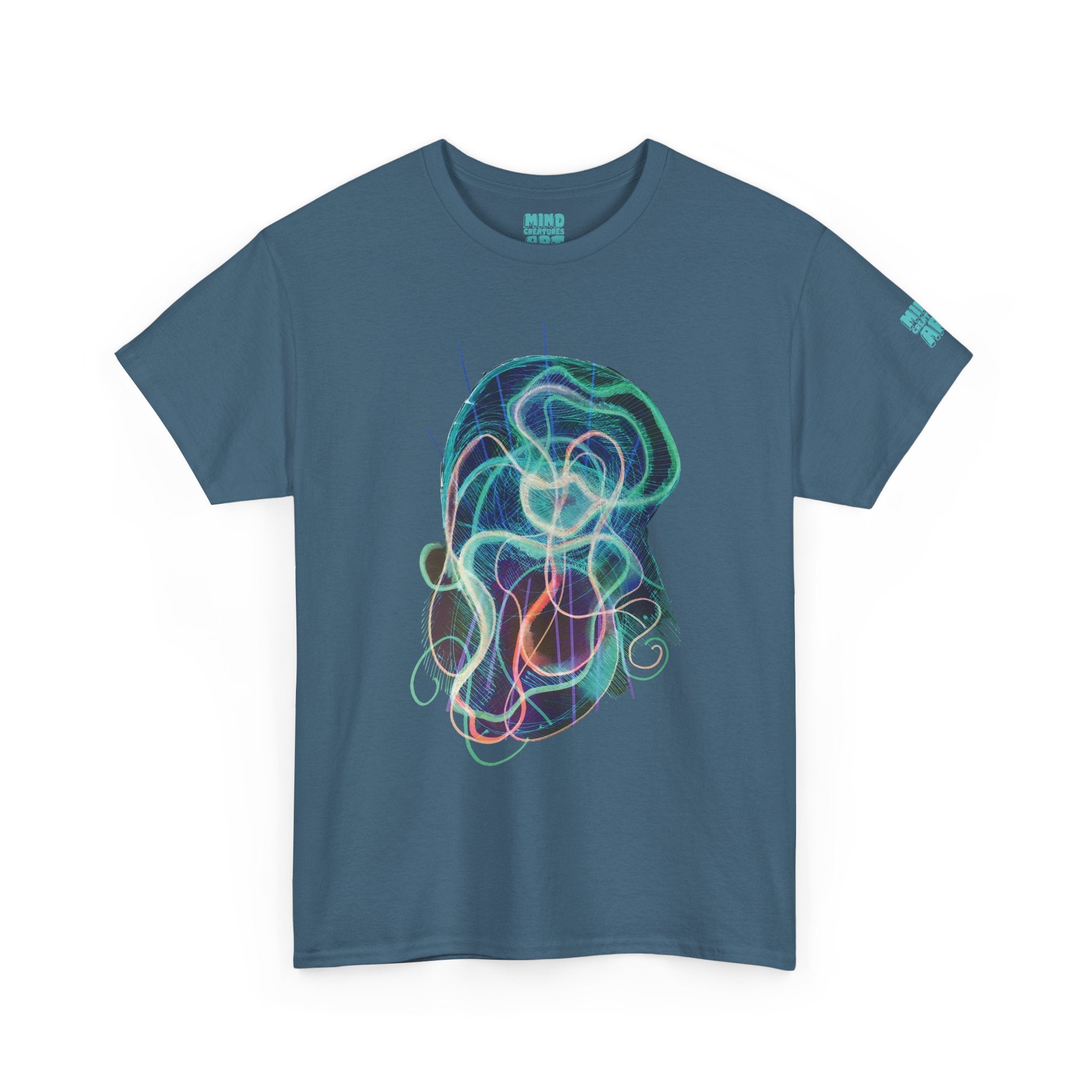 Davy Jones (Electric Teal) Unisex Heavy Cotton Tee