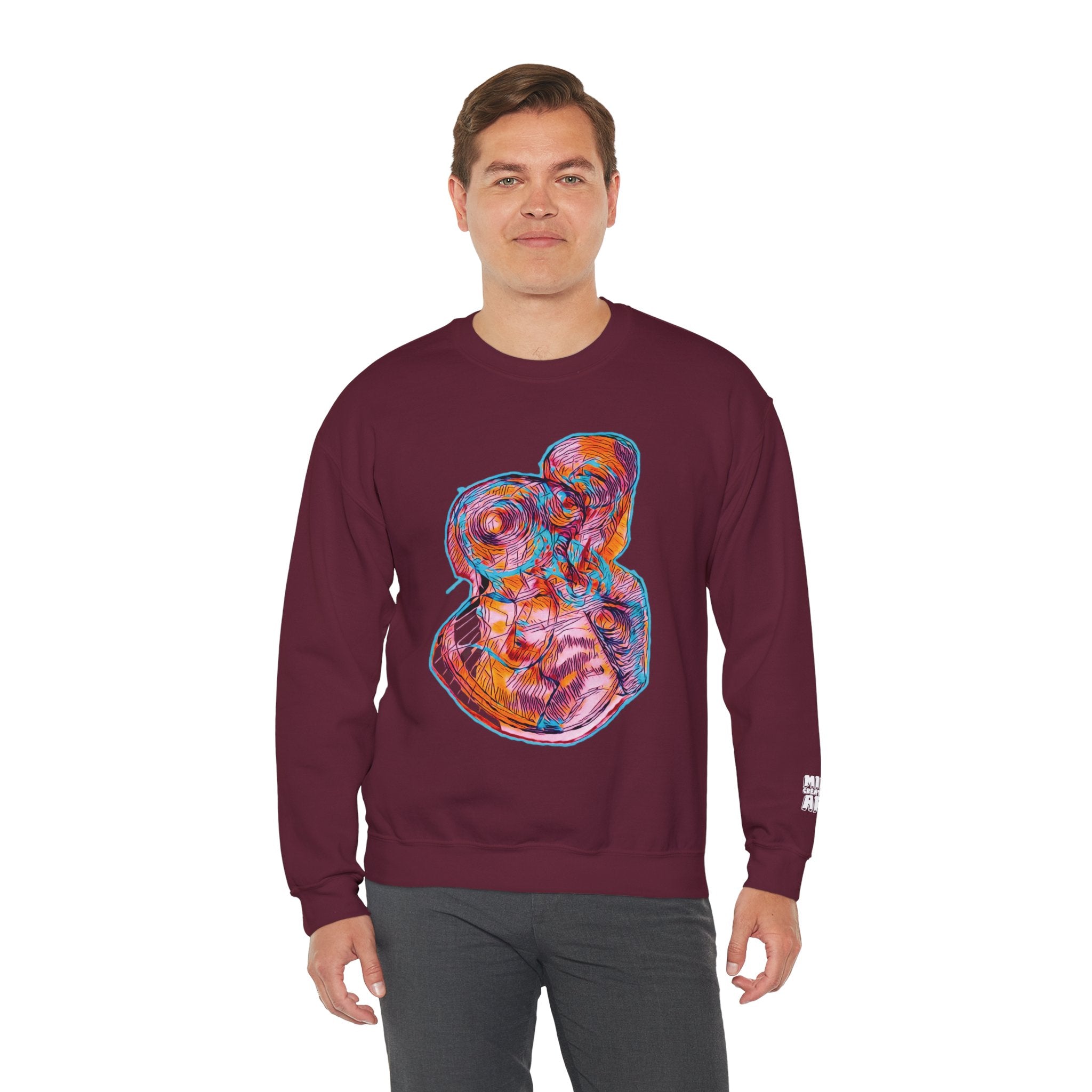 Curiosity (Pink) Unisex Heavy Blend™ Crewneck Sweatshirt