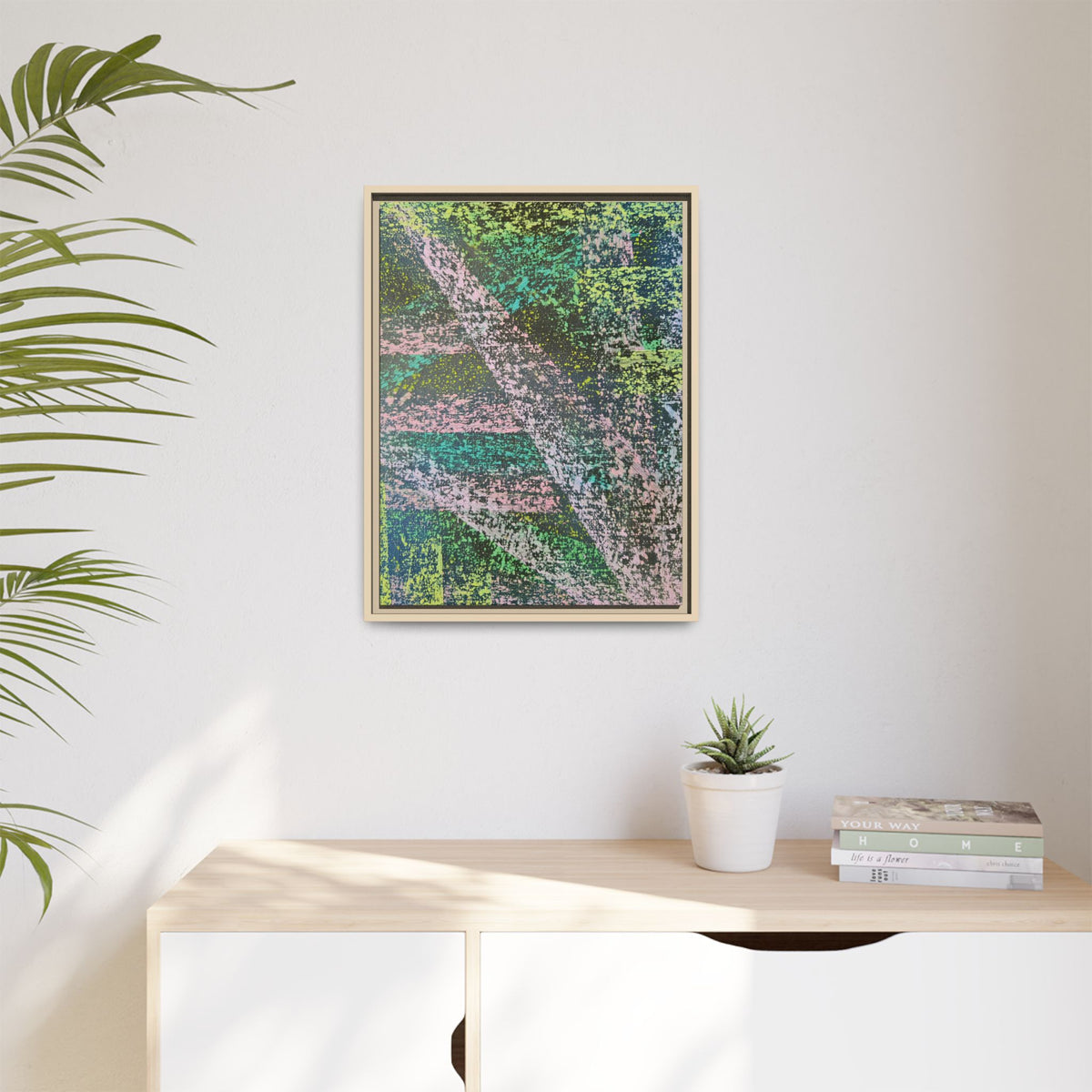 Stream Matte Canvas, Framed