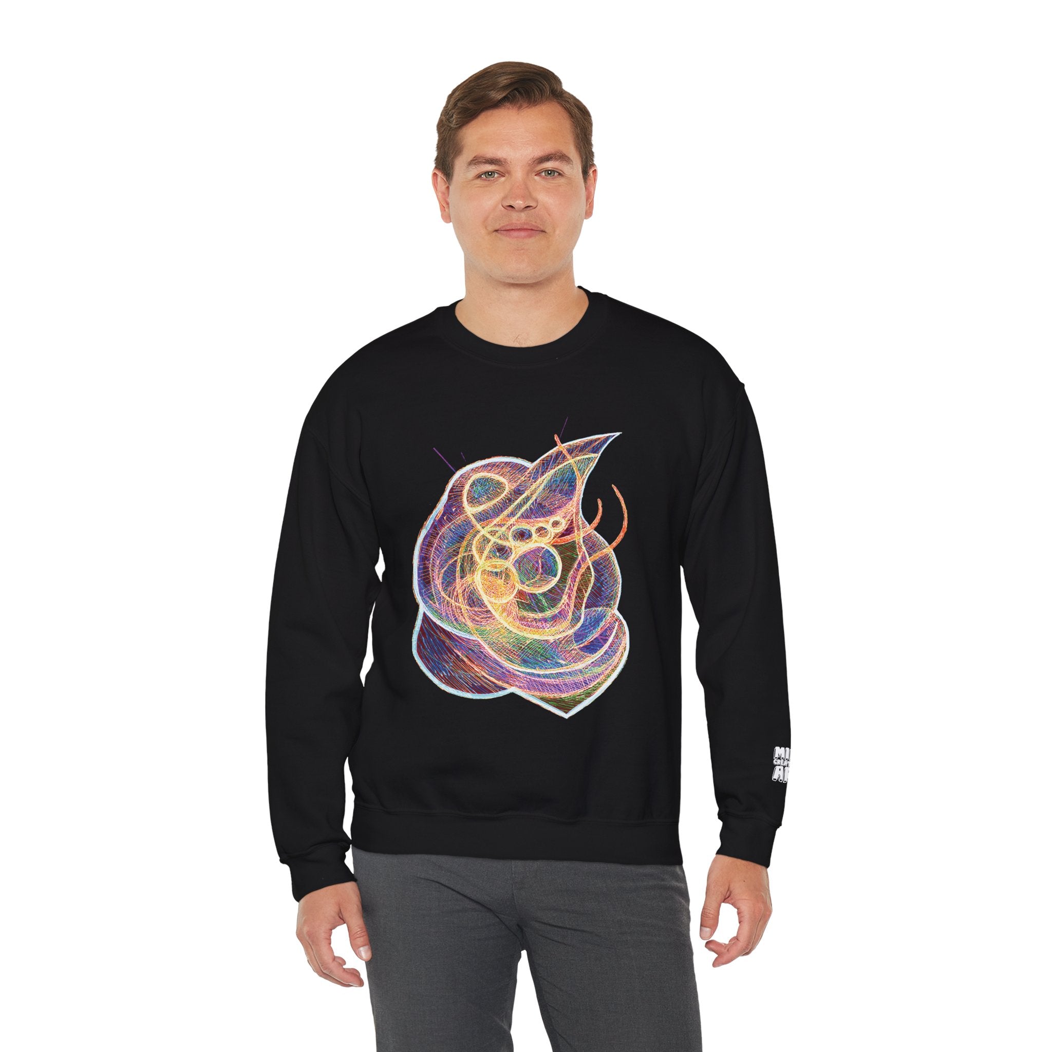 Renewal (Electric Yellow & Purple) Unisex Heavy Blend™ Crewneck Sweatshirt