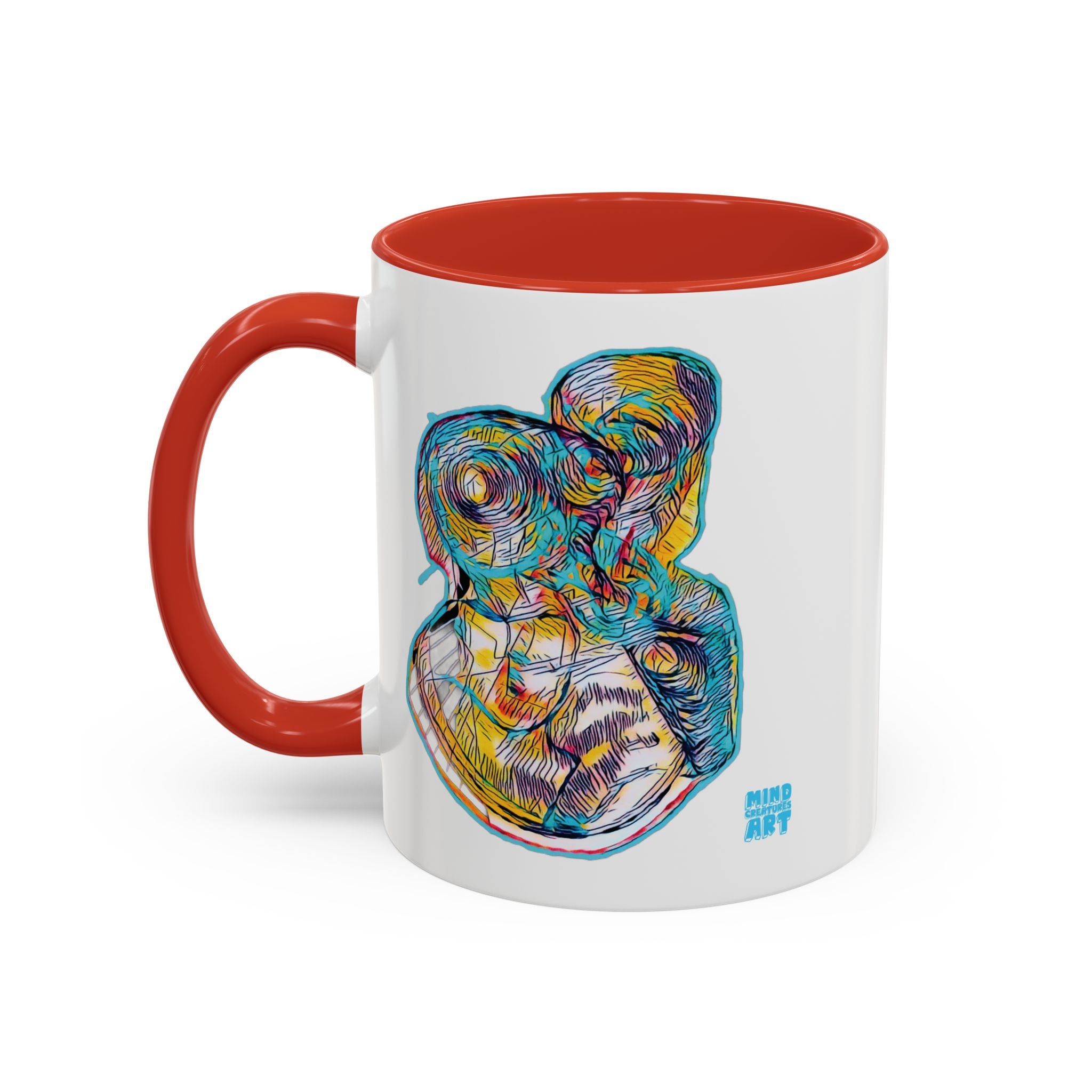 Curiosity (Teal) Accent Coffee Mug (11oz, 15oz)