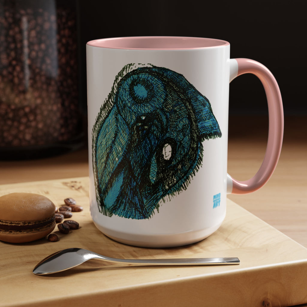 Who Are You? (Teal) Accent Coffee Mug (11oz, 15oz)