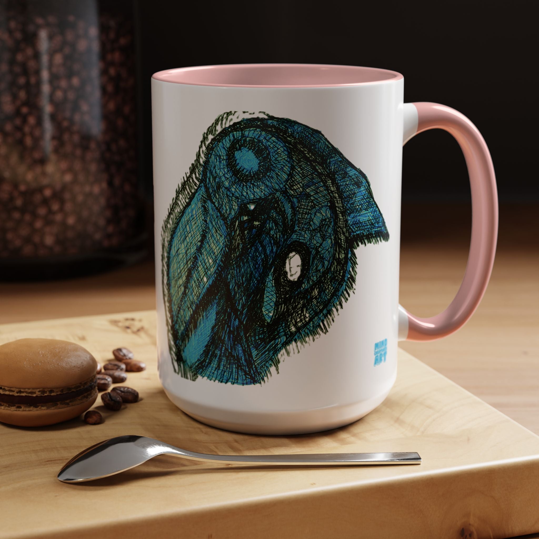Who Are You? (Teal) Accent Coffee Mug (11oz, 15oz)