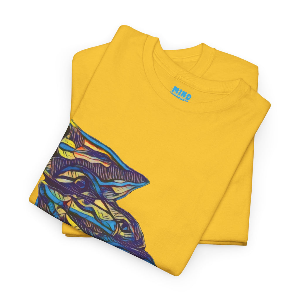 Cheshire (Blue & Yellow) Unisex Heavy Cotton Tee