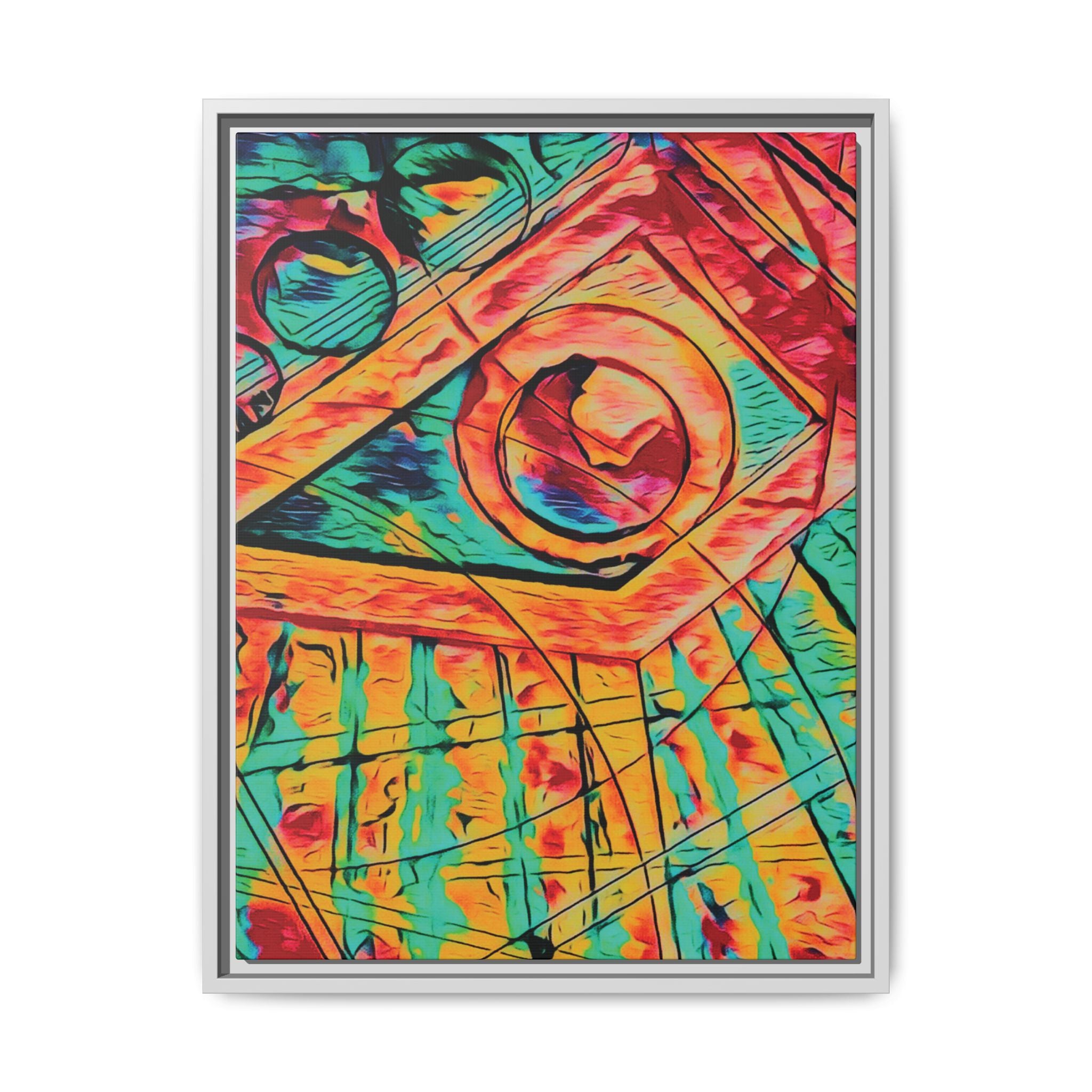Love (Bright) Matte Canvas, Framed