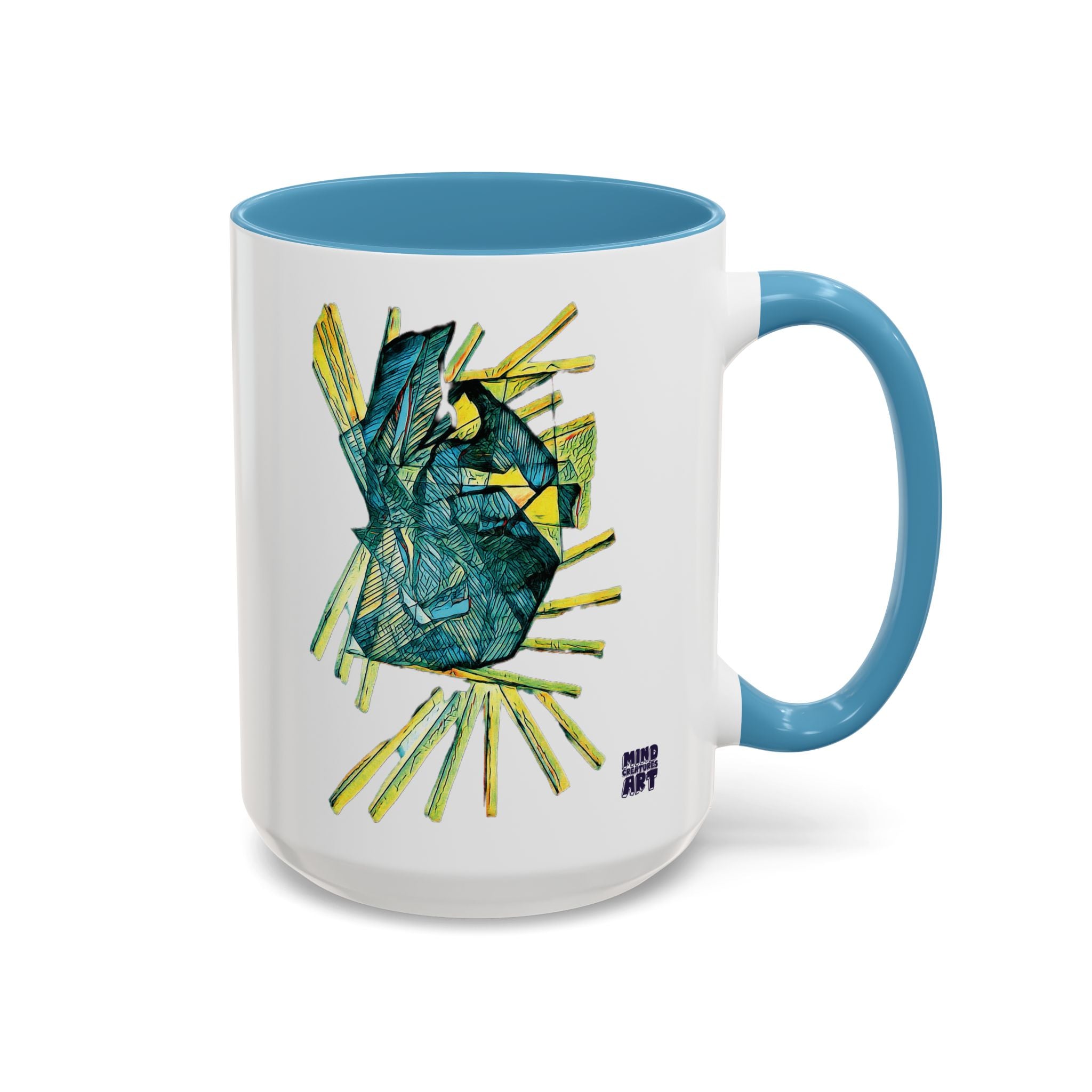 Lightspeed (Teal) Accent Coffee Mug (11oz, 15oz)