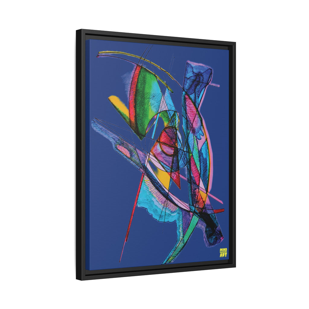 Watching (Dark Blue Background) Matte Canvas, Framed