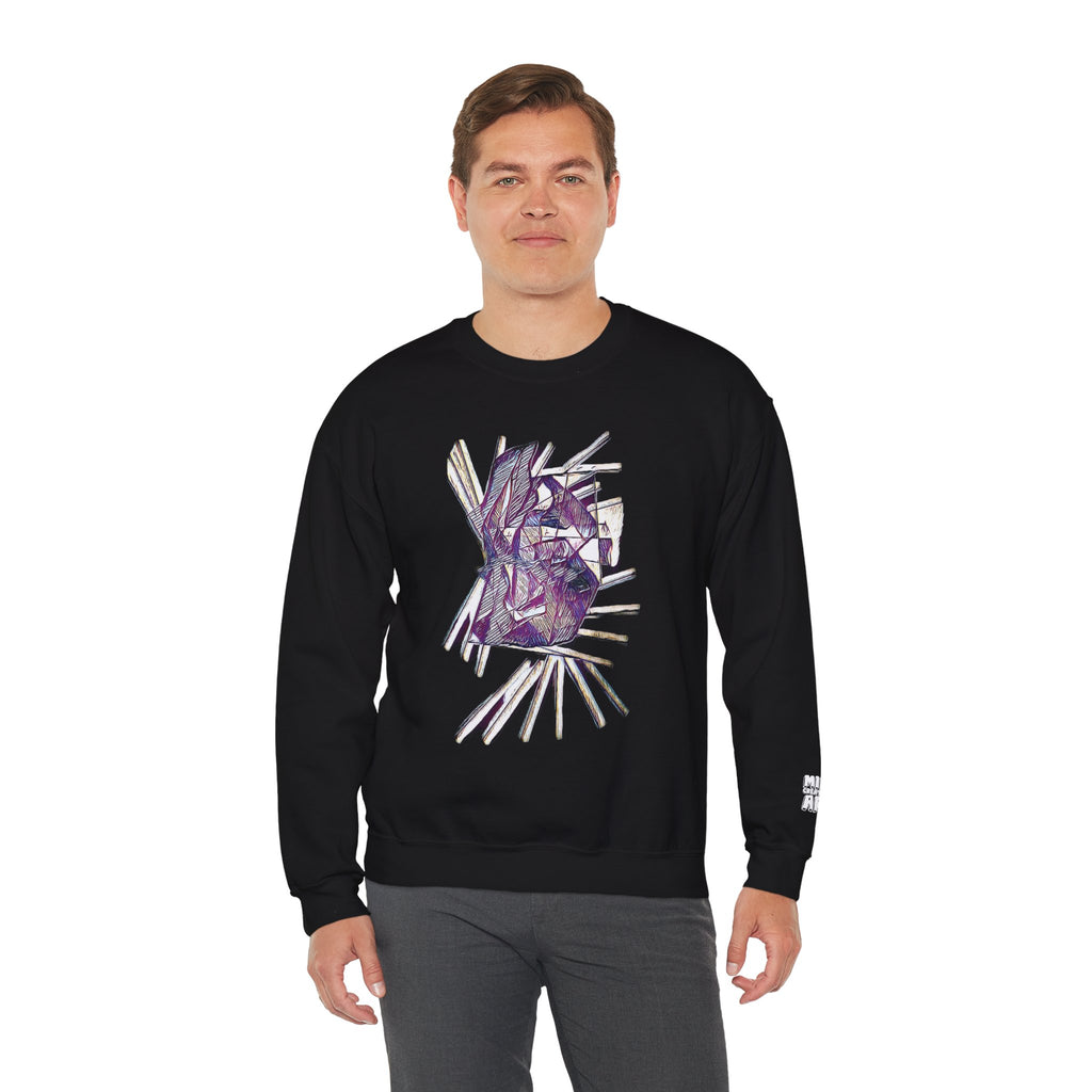 Lightspeed (Purple) Unisex Heavy Blend™ Crewneck Sweatshirt