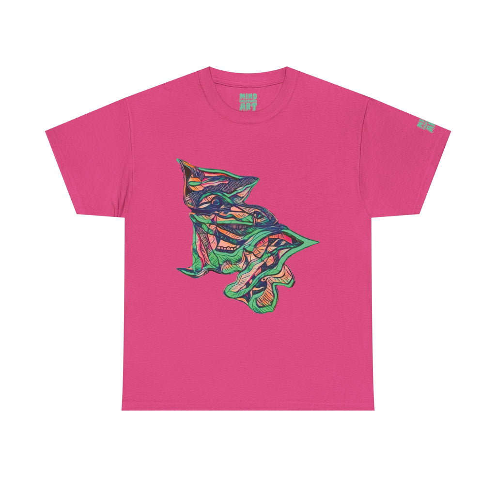 Cheshire (Pink & Seafoam) Unisex Heavy Cotton Tee