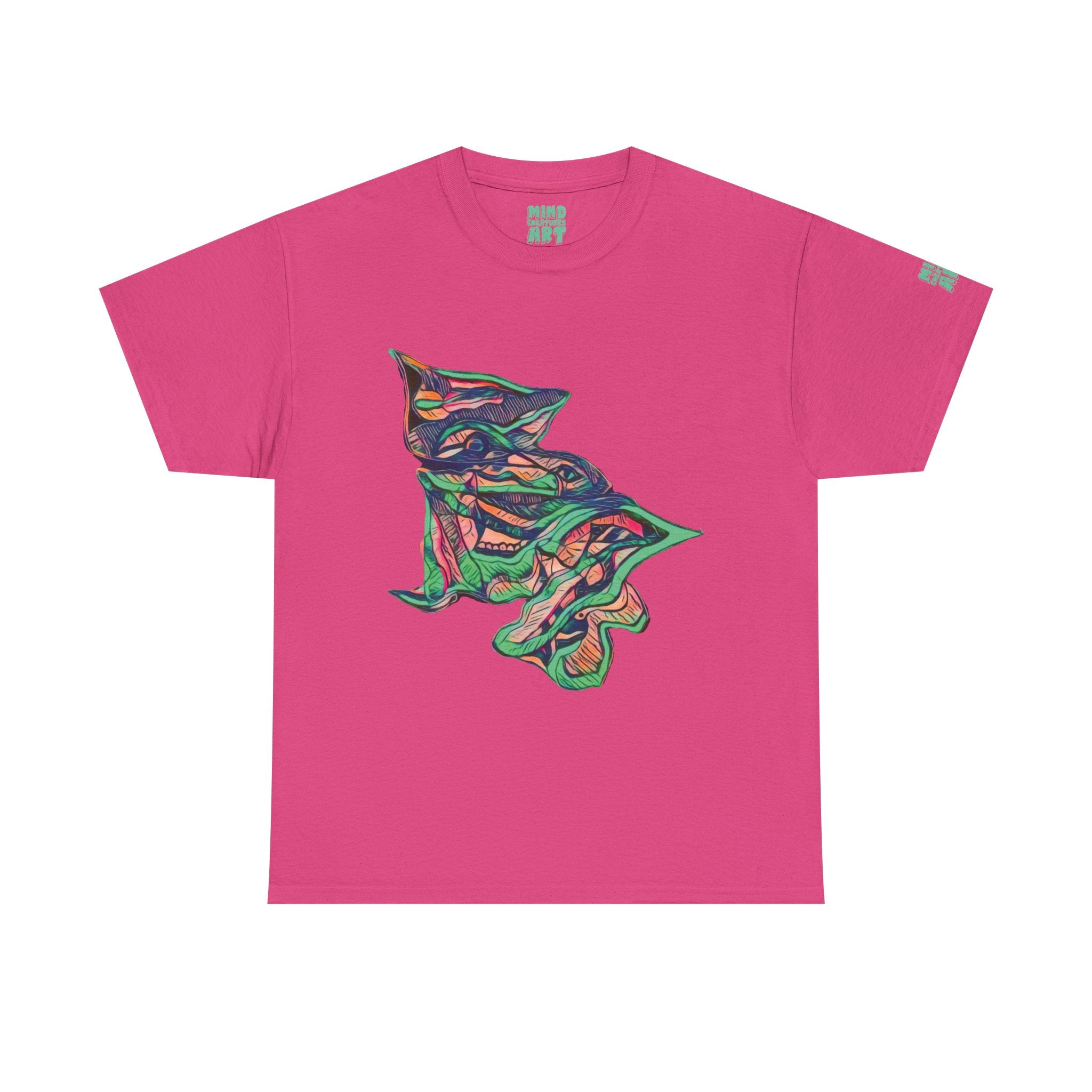 Cheshire (Pink & Seafoam) Unisex Heavy Cotton Tee