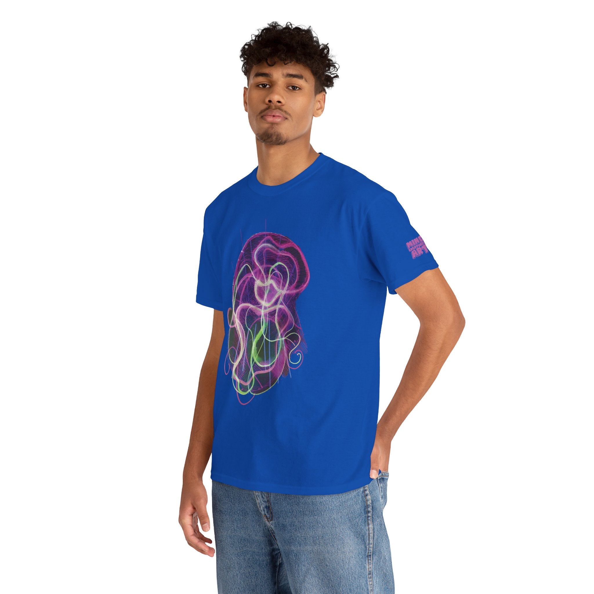 Davy Jones (Electric Purple) Unisex Heavy Cotton Tee