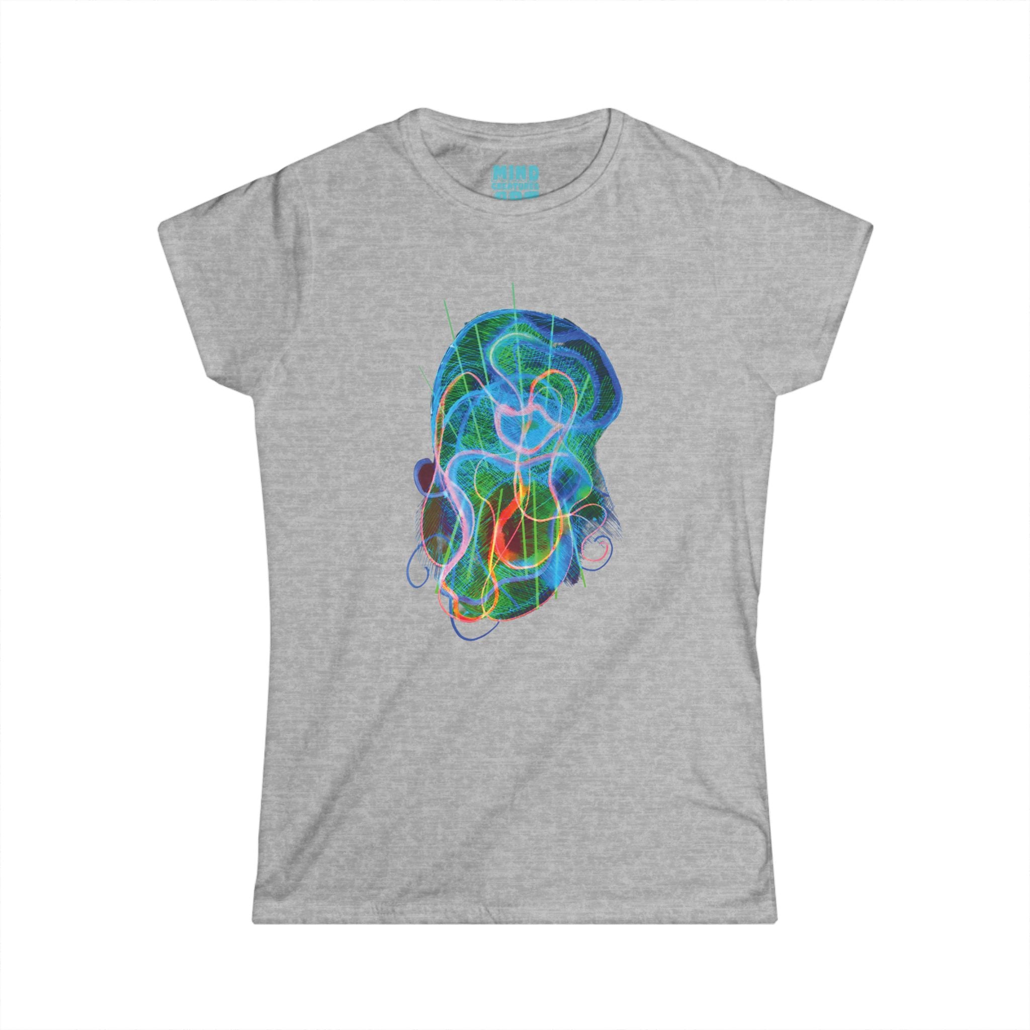 Davy Jones (Electric Green & Blue) Women's Softstyle Tee