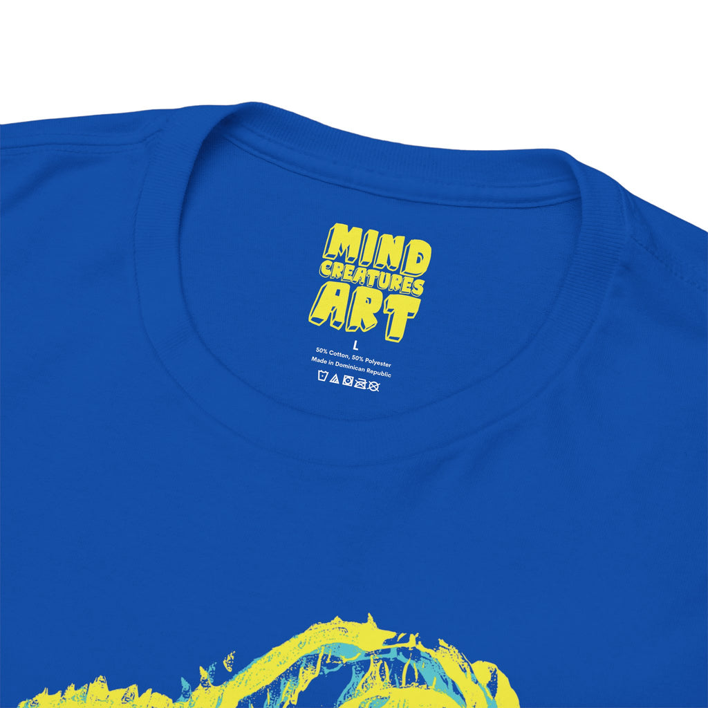 Exploration (Blur, Yellow & Blue) Unisex Heavy Cotton Tee