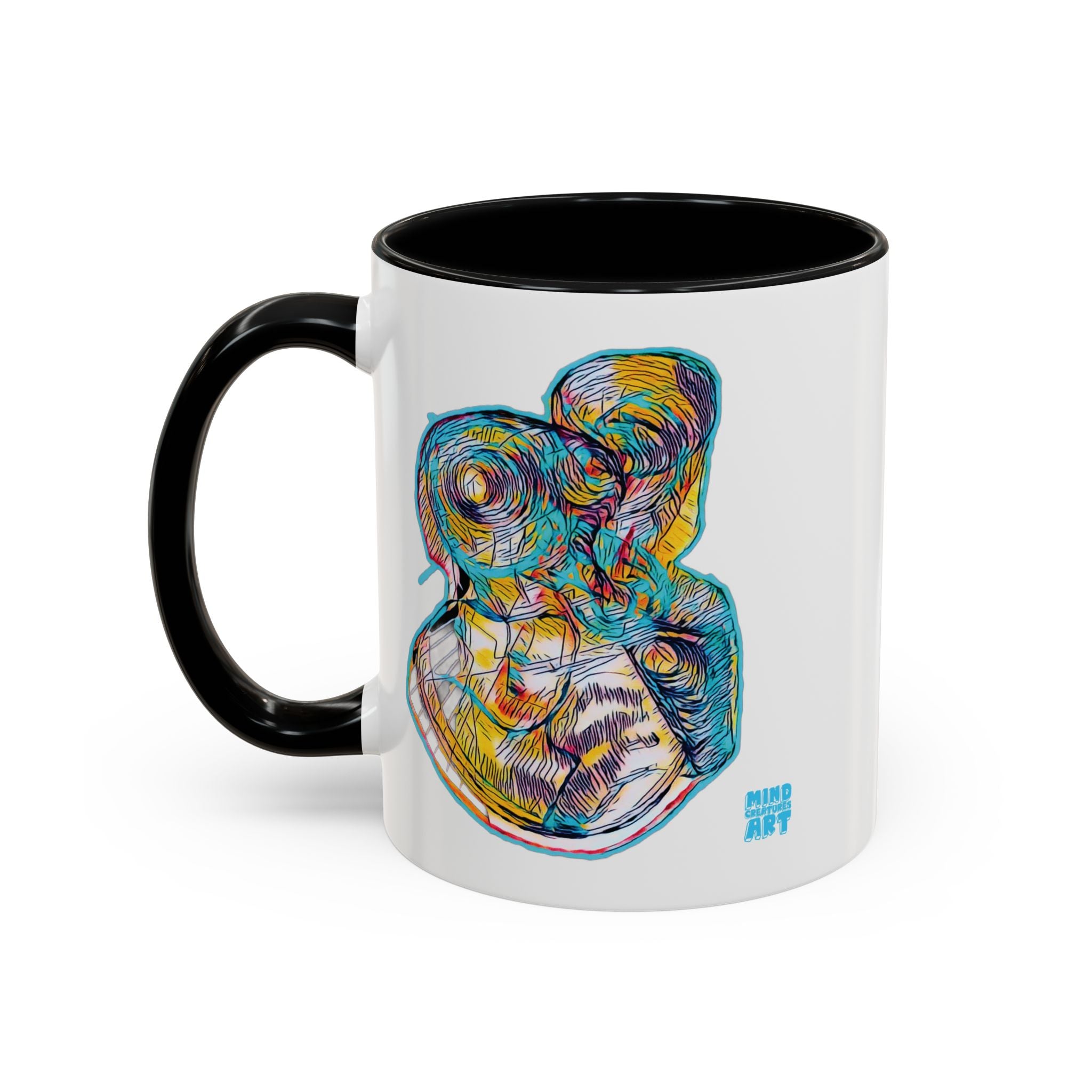 Curiosity (Teal) Accent Coffee Mug (11oz, 15oz)