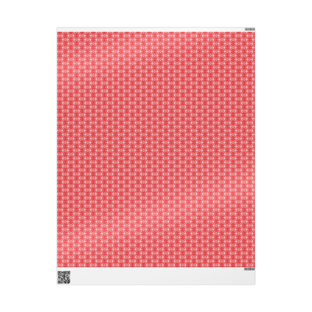 Love (White, Red Background) Heavy Wrapping Paper