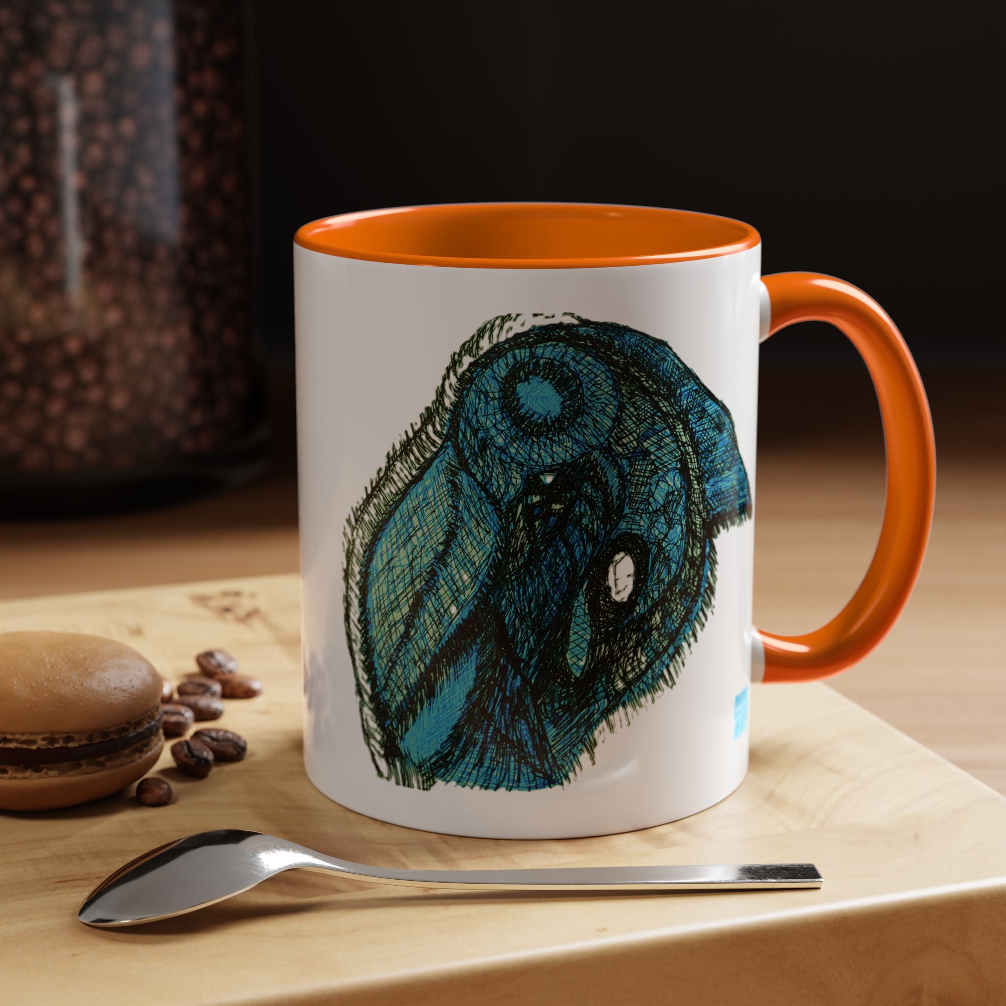 Who Are You? (Teal) Accent Coffee Mug (11oz, 15oz)