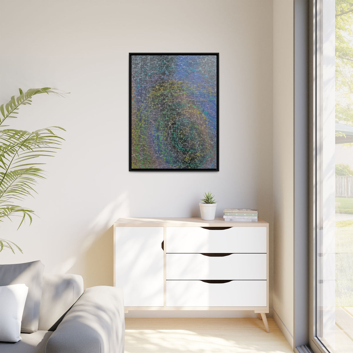 Iridescent (V2) Matte Canvas, Framed