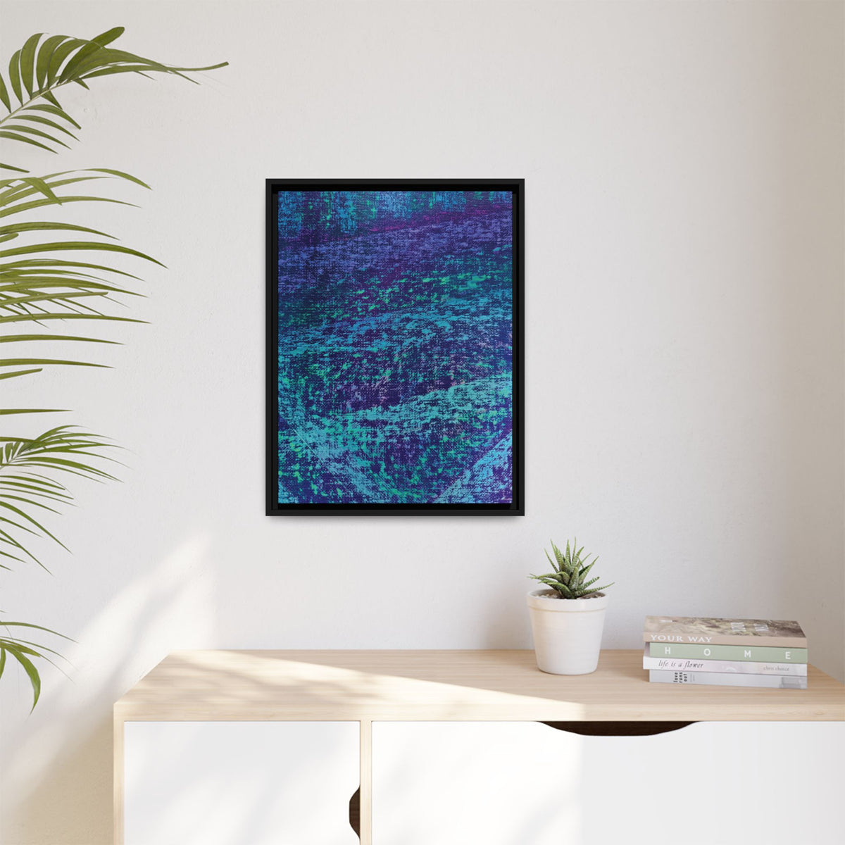 Lagoon Matte Canvas, Framed