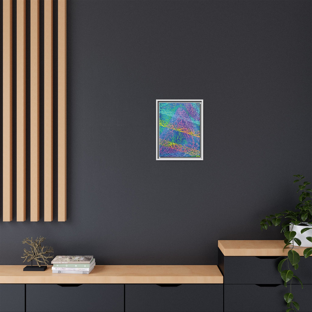 Vapor (V2) Matte Canvas, Framed