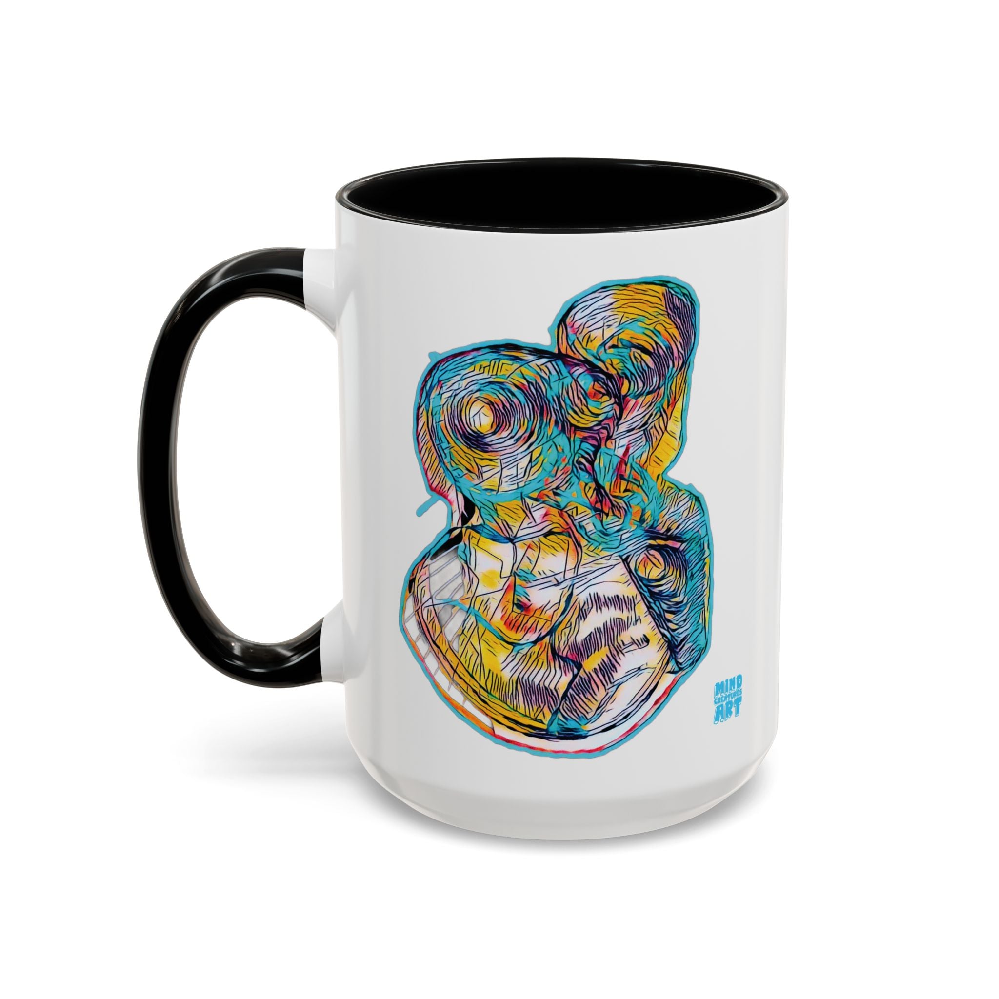 Curiosity (Teal) Accent Coffee Mug (11oz, 15oz)