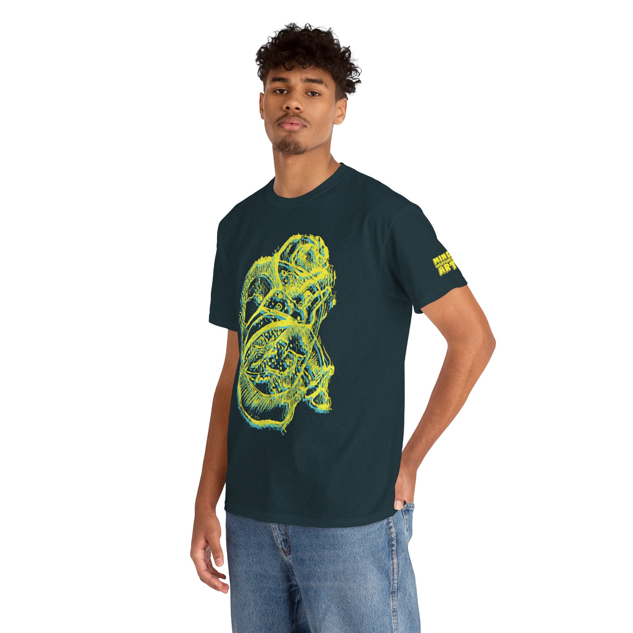 Exploration (Blur, Yellow & Blue) Unisex Heavy Cotton Tee