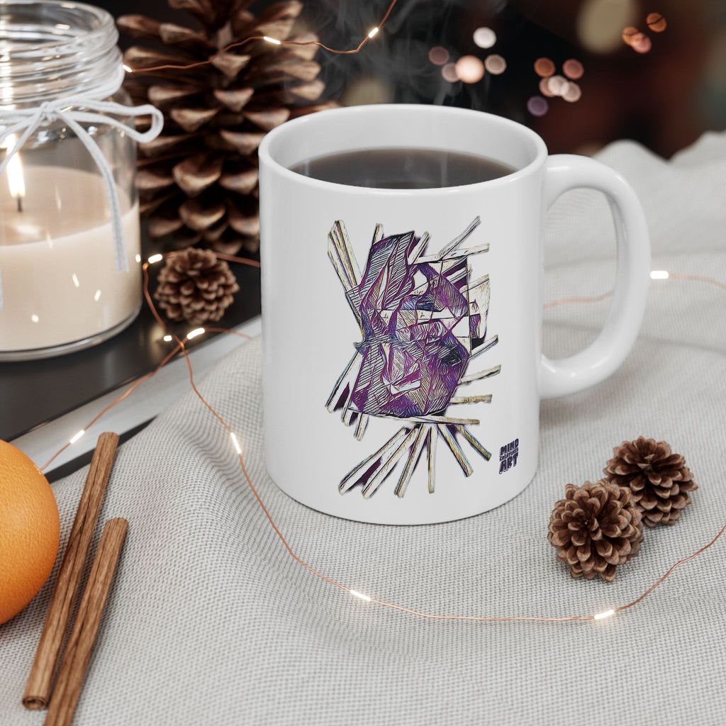 Lightspeed (Purple) White Ceramic Mug, (11oz, 15oz)