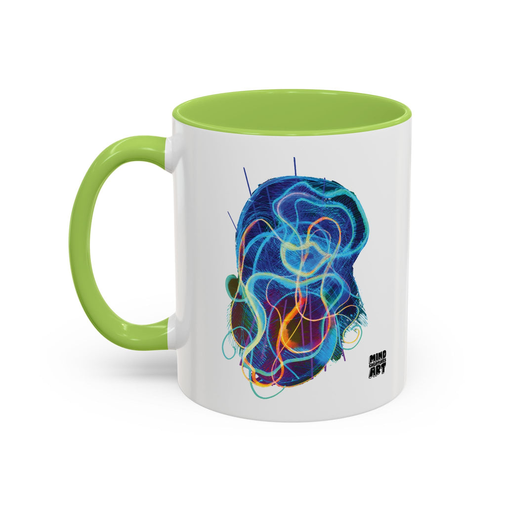 Davy Jones (Electric Blue) Accent Coffee Mug (11oz, 15oz)