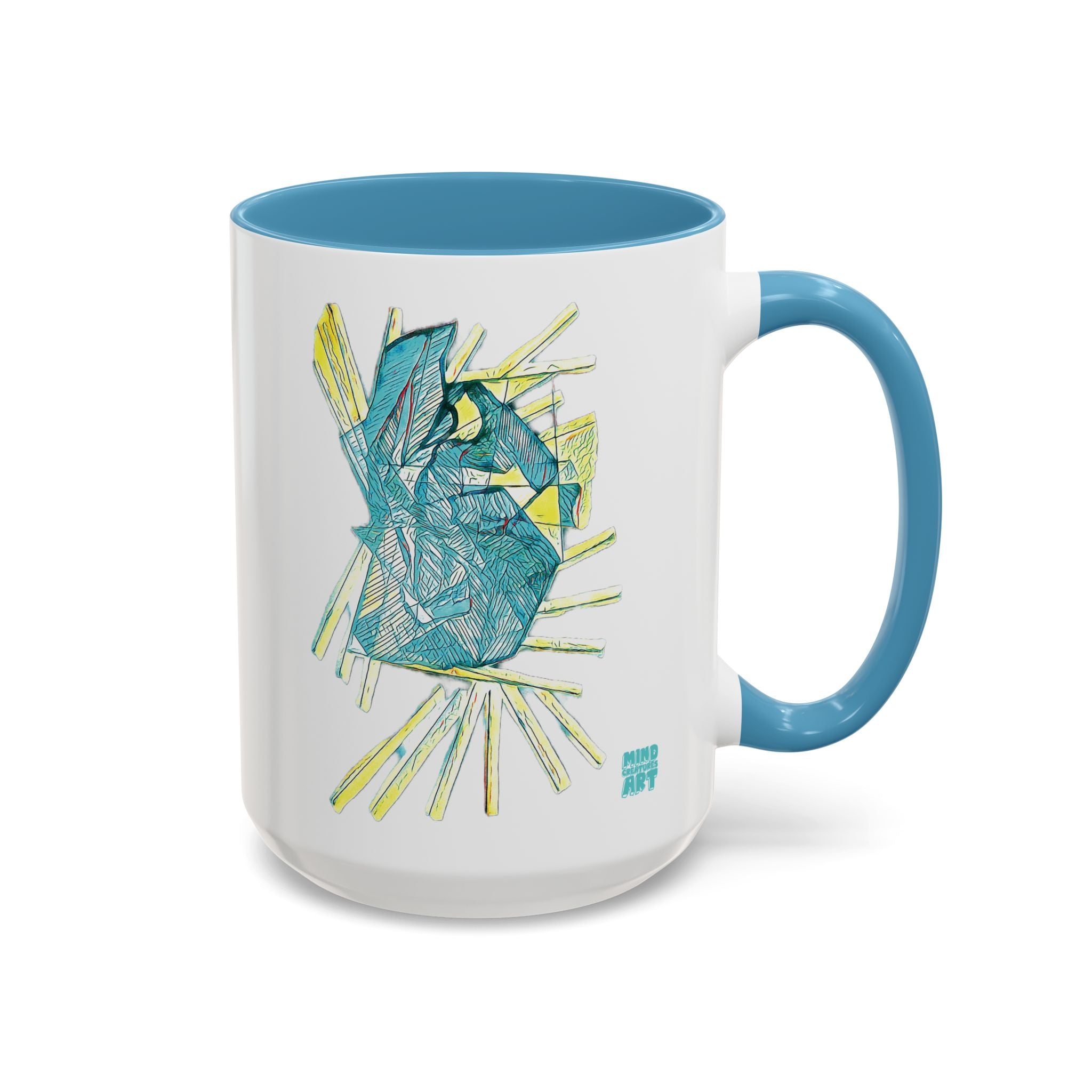 Lightspeed (Aqua) Accent Coffee Mug (11oz, 15oz)