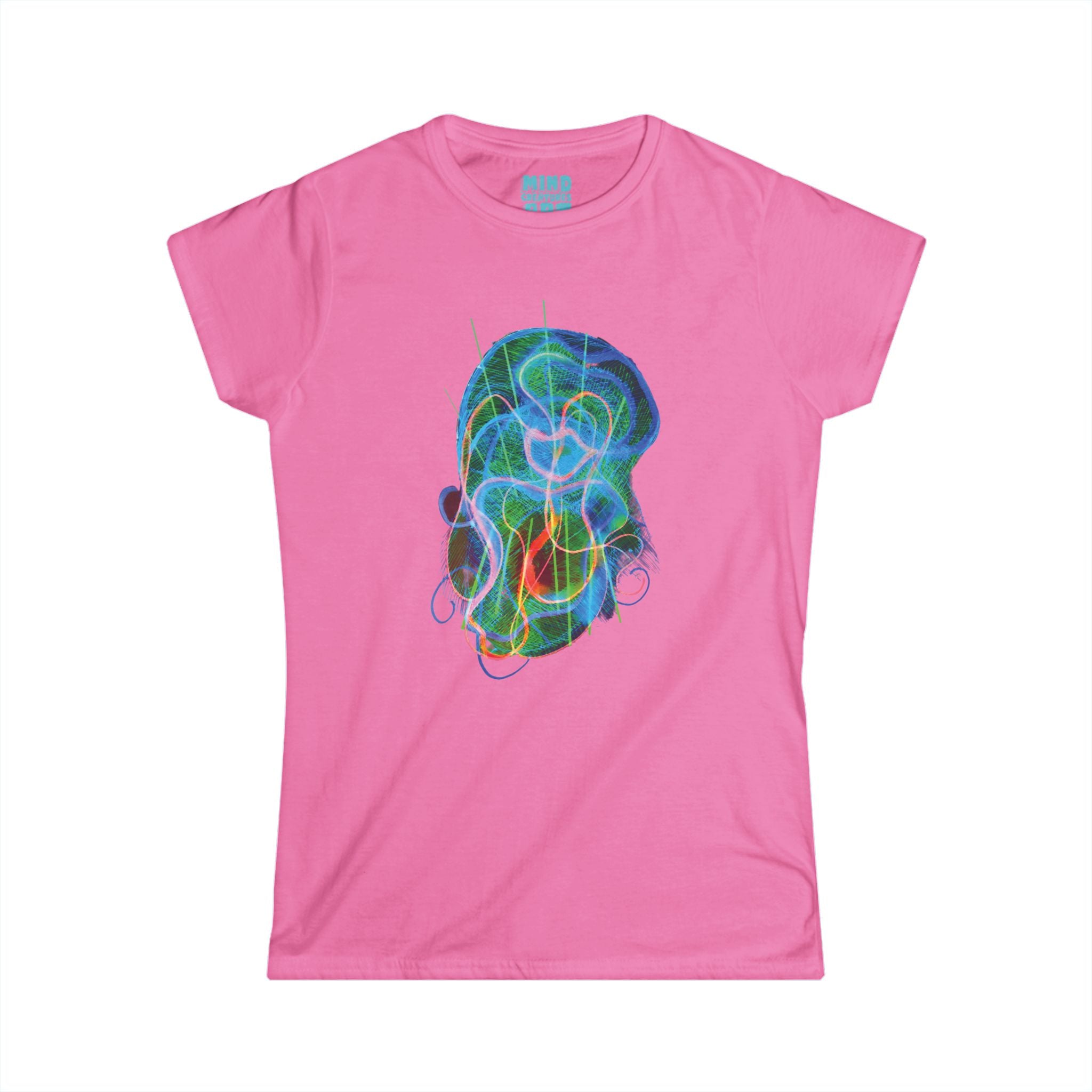 Davy Jones (Electric Green & Blue) Women's Softstyle Tee