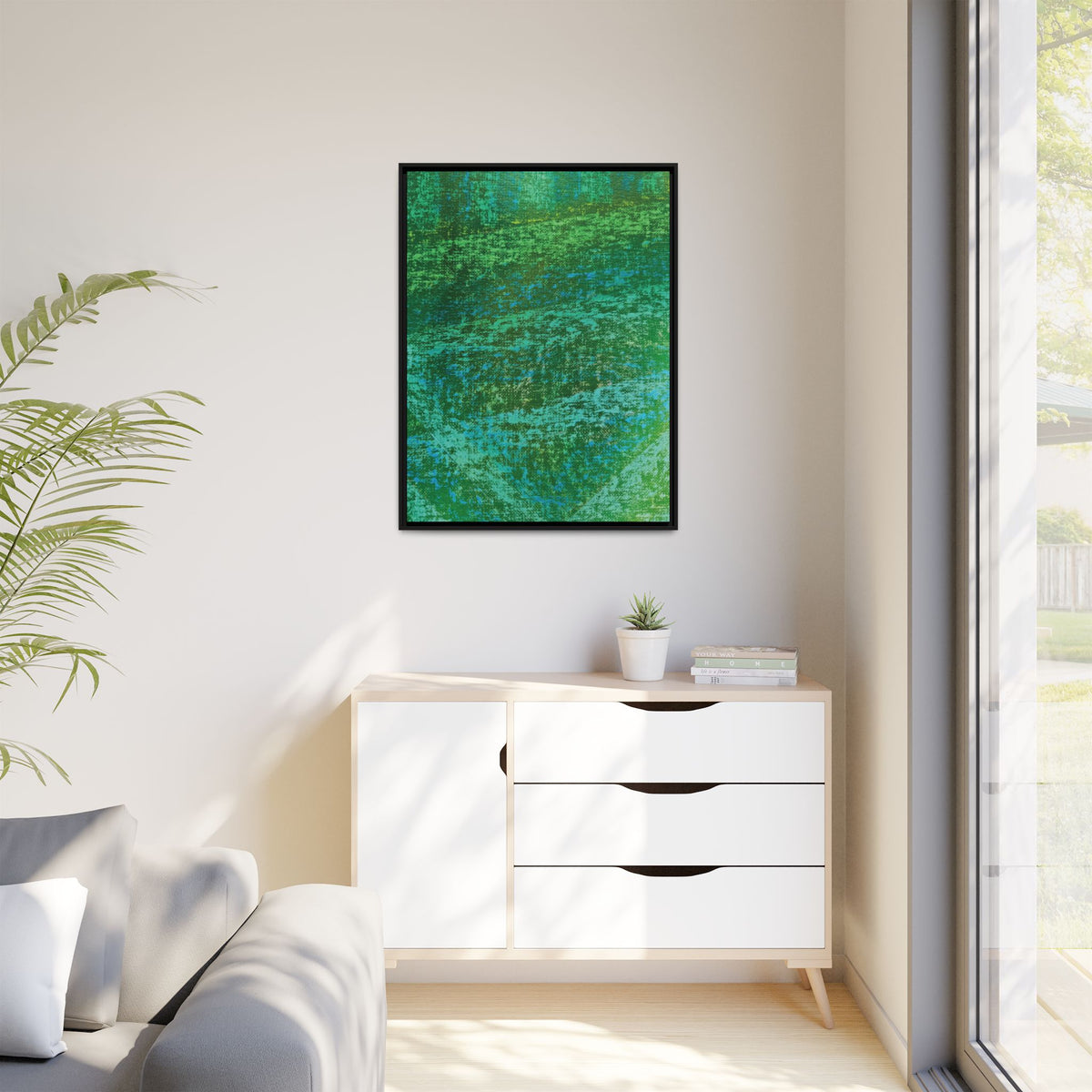 Lagoon (V2) Matte Canvas, Framed
