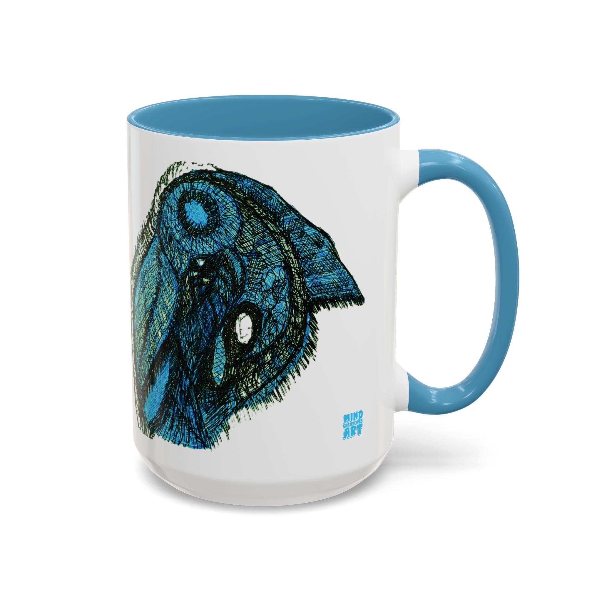 Who Are You? (Teal) Accent Coffee Mug (11oz, 15oz)