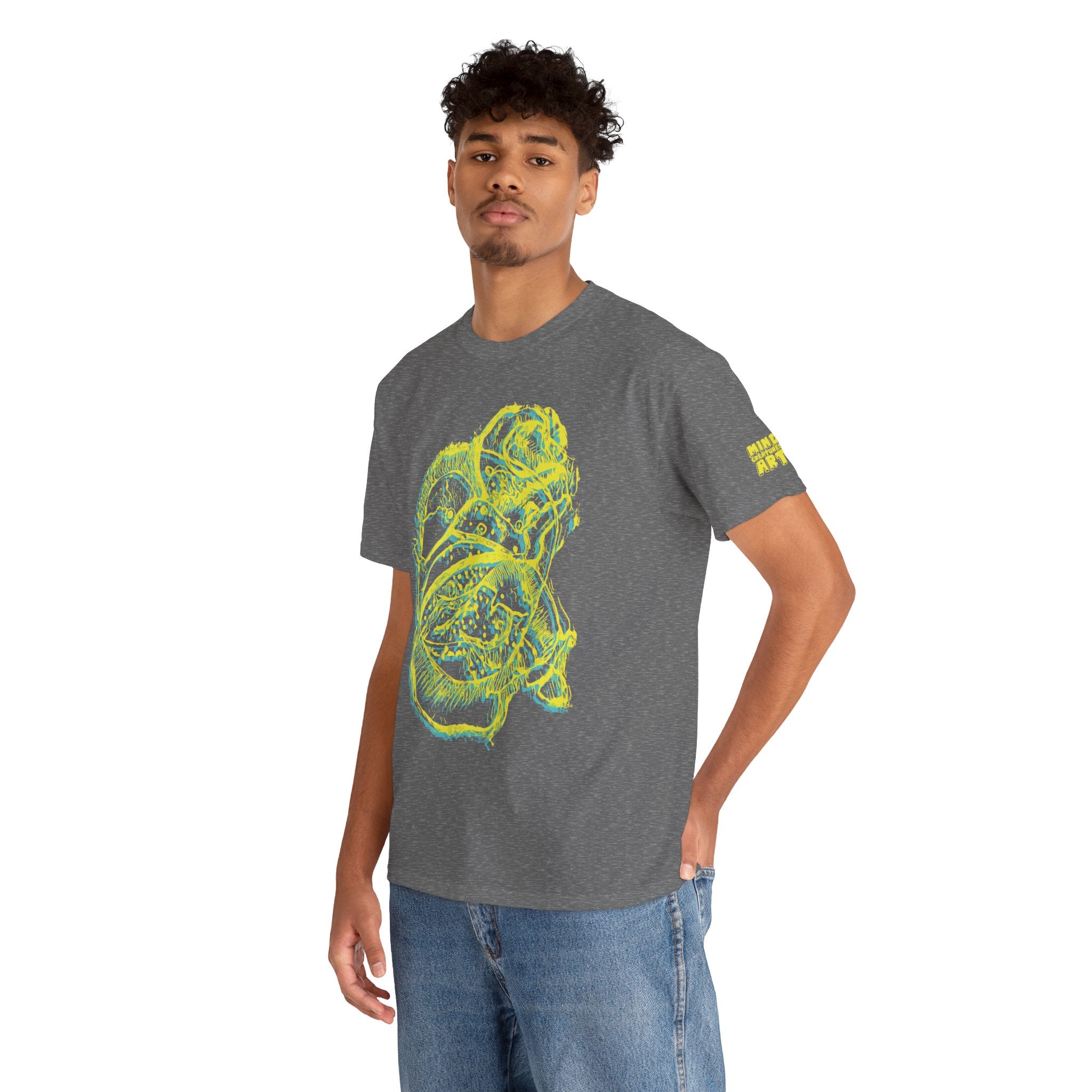 Exploration (Blur, Yellow & Blue) Unisex Heavy Cotton Tee