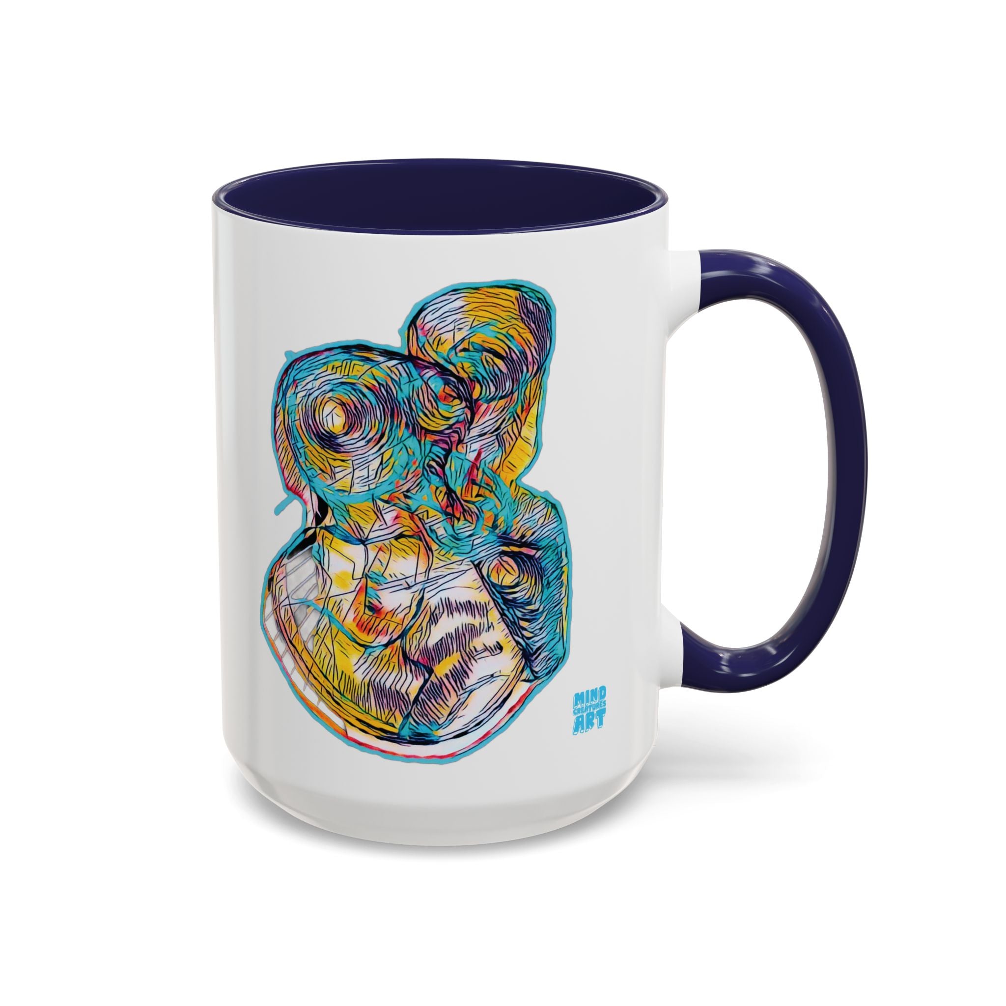 Curiosity (Teal) Accent Coffee Mug (11oz, 15oz)