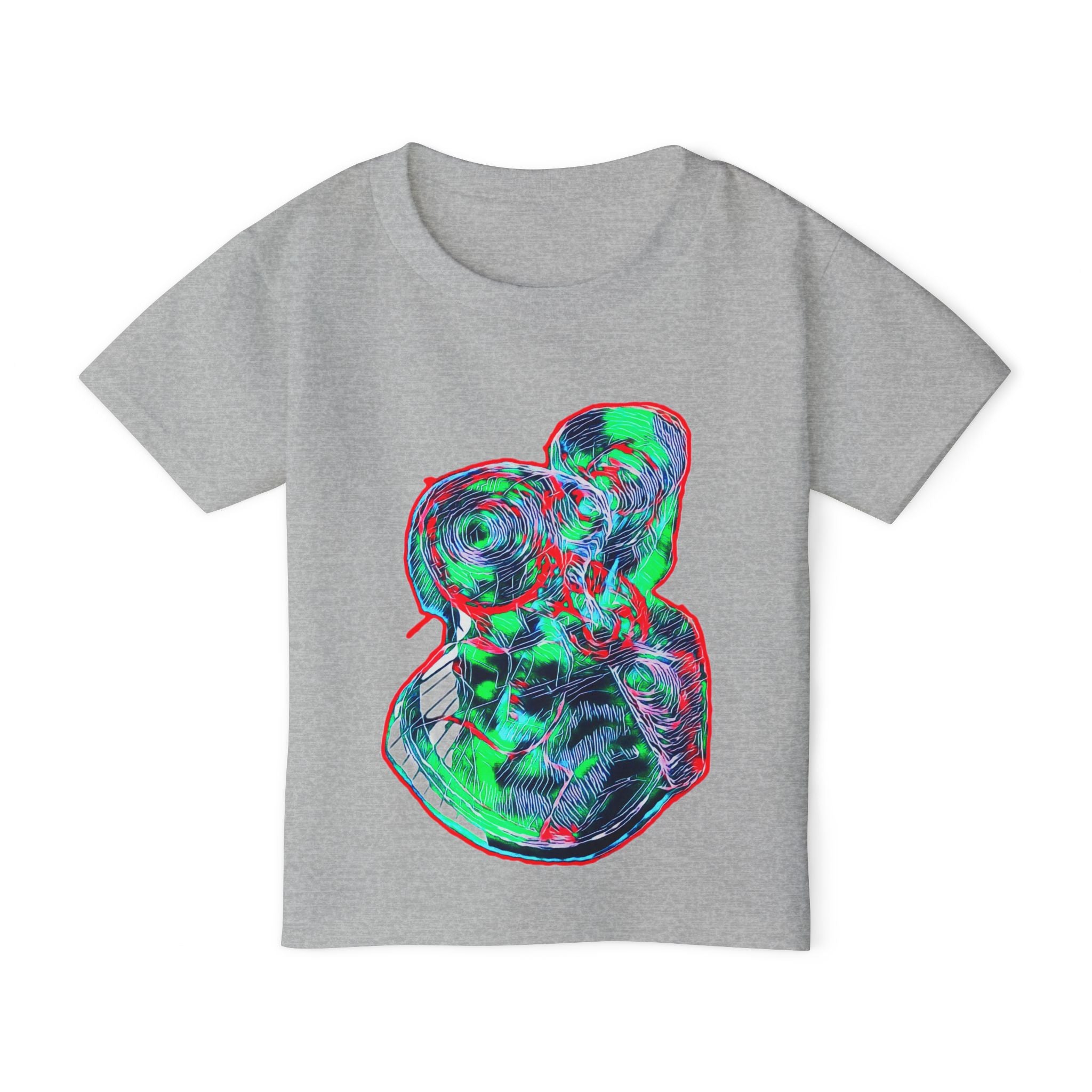 Curiosity (Green & Red) Heavy Cotton™ Toddler T-shirt