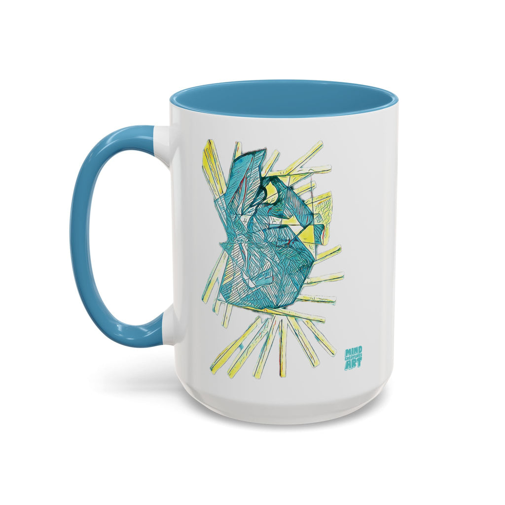 Lightspeed (Aqua) Accent Coffee Mug (11oz, 15oz)