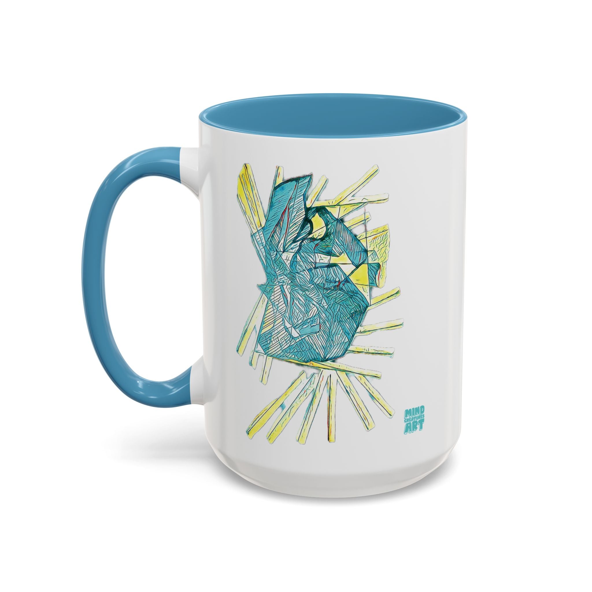 Lightspeed (Aqua) Accent Coffee Mug (11oz, 15oz)